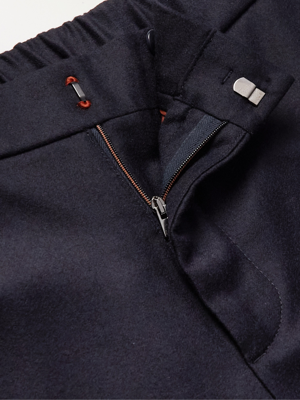Loro Piana Slim-fit Virgin Wool And Cashmere-blend Trousers In Blue