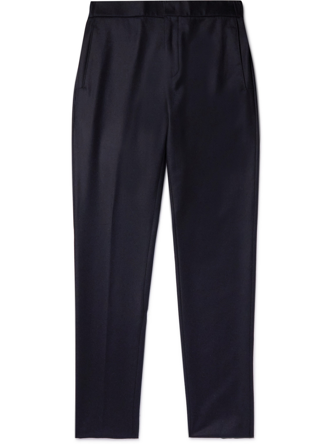 Loro Piana Slim-fit Virgin Wool And Cashmere-blend Trousers In Blue