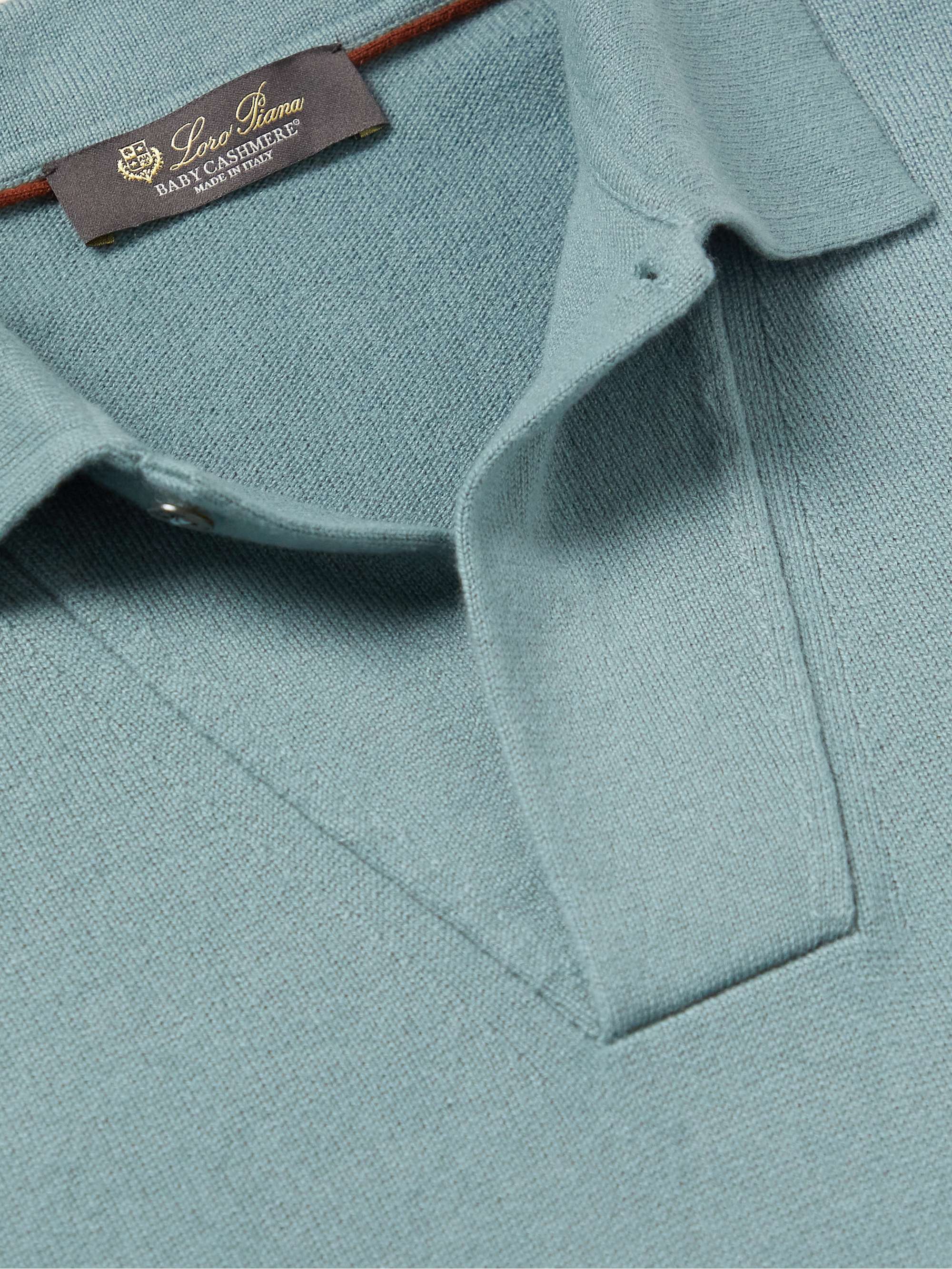 LORO PIANA Baby Cashmere Polo Shirt