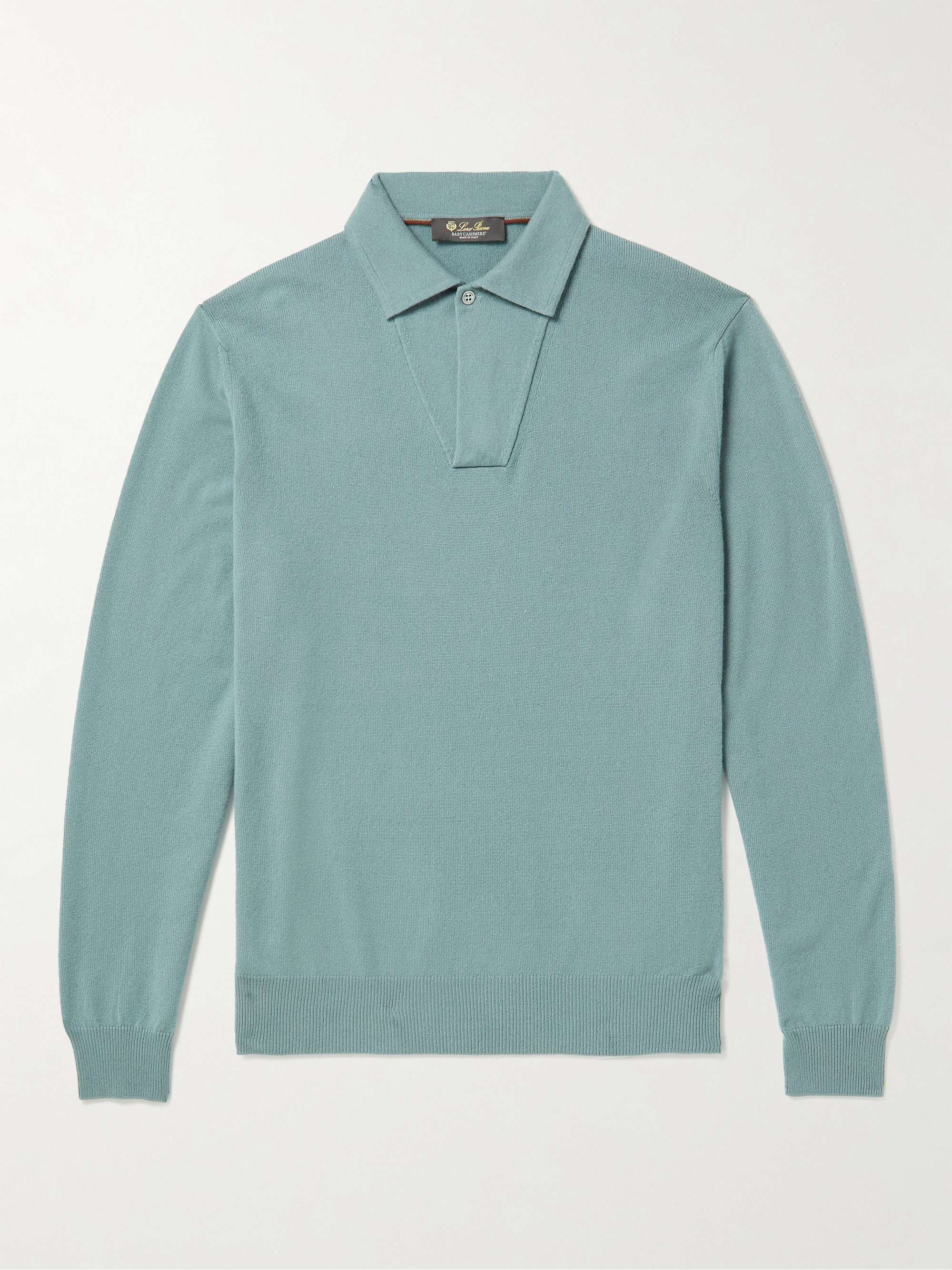 LORO PIANA Baby Cashmere Polo Shirt