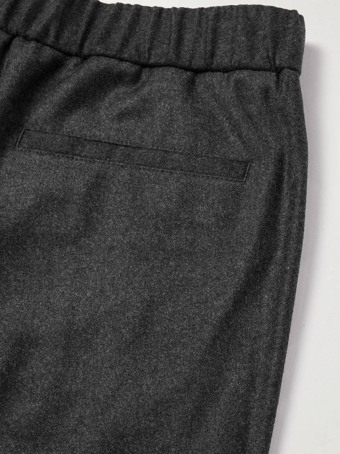 Loro Piana Slim-fit Virgin Wool And Cashmere-blend Trousers In Black