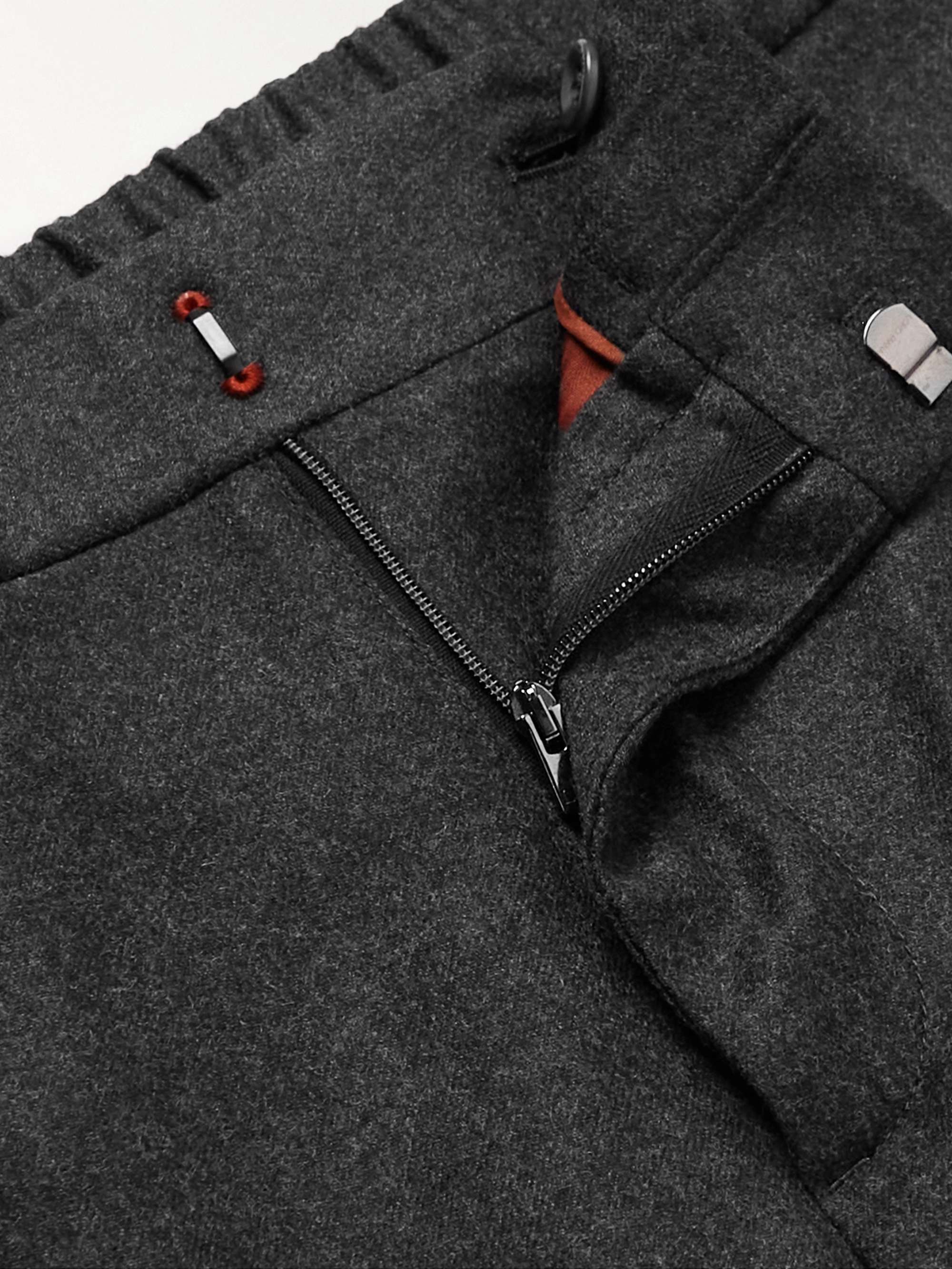 LORO PIANA Slim-Fit Virgin Wool and Cashmere-Blend Trousers
