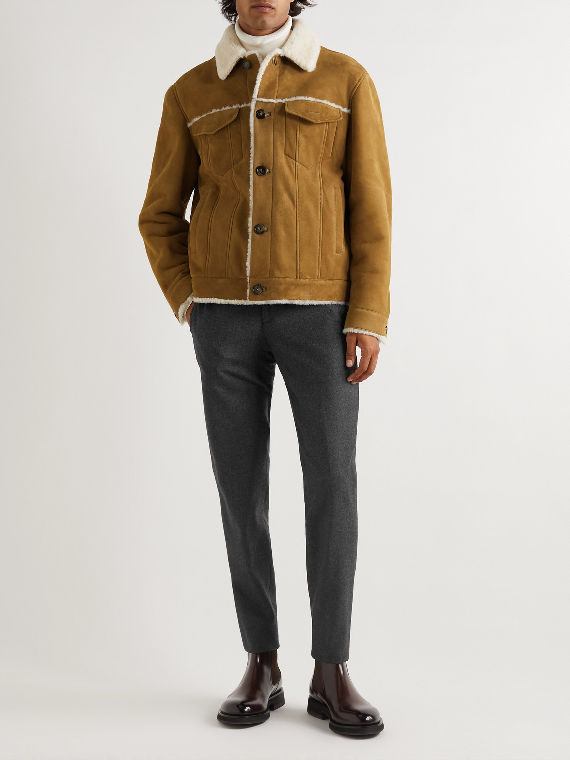 Loro Piana Slim-fit Virgin Wool And Cashmere-blend Trousers In Black
