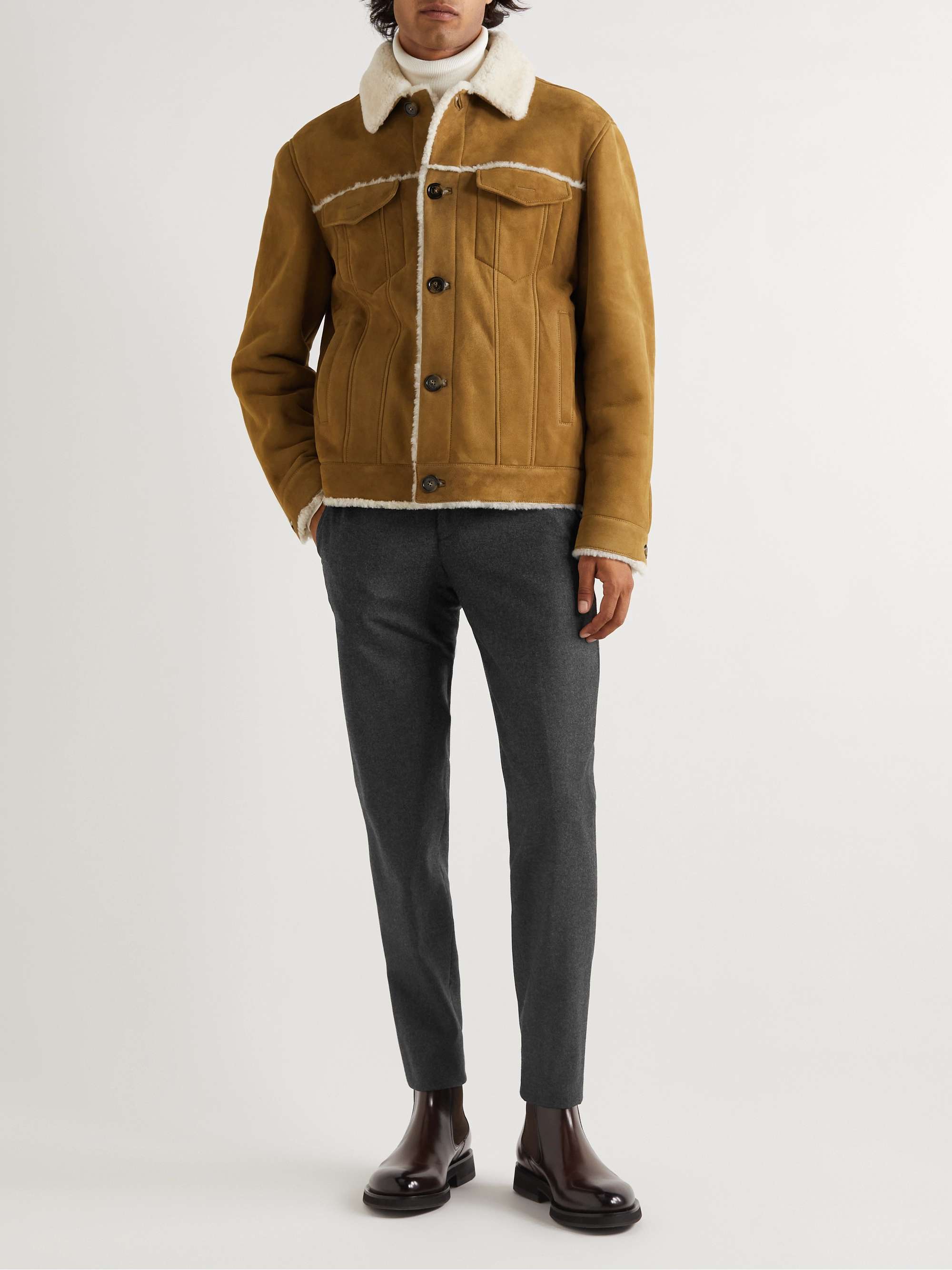 LORO PIANA Slim-Fit Virgin Wool and Cashmere-Blend Trousers