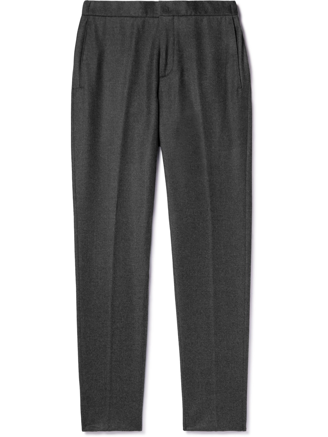 Loro Piana Slim-fit Virgin Wool And Cashmere-blend Trousers In Black