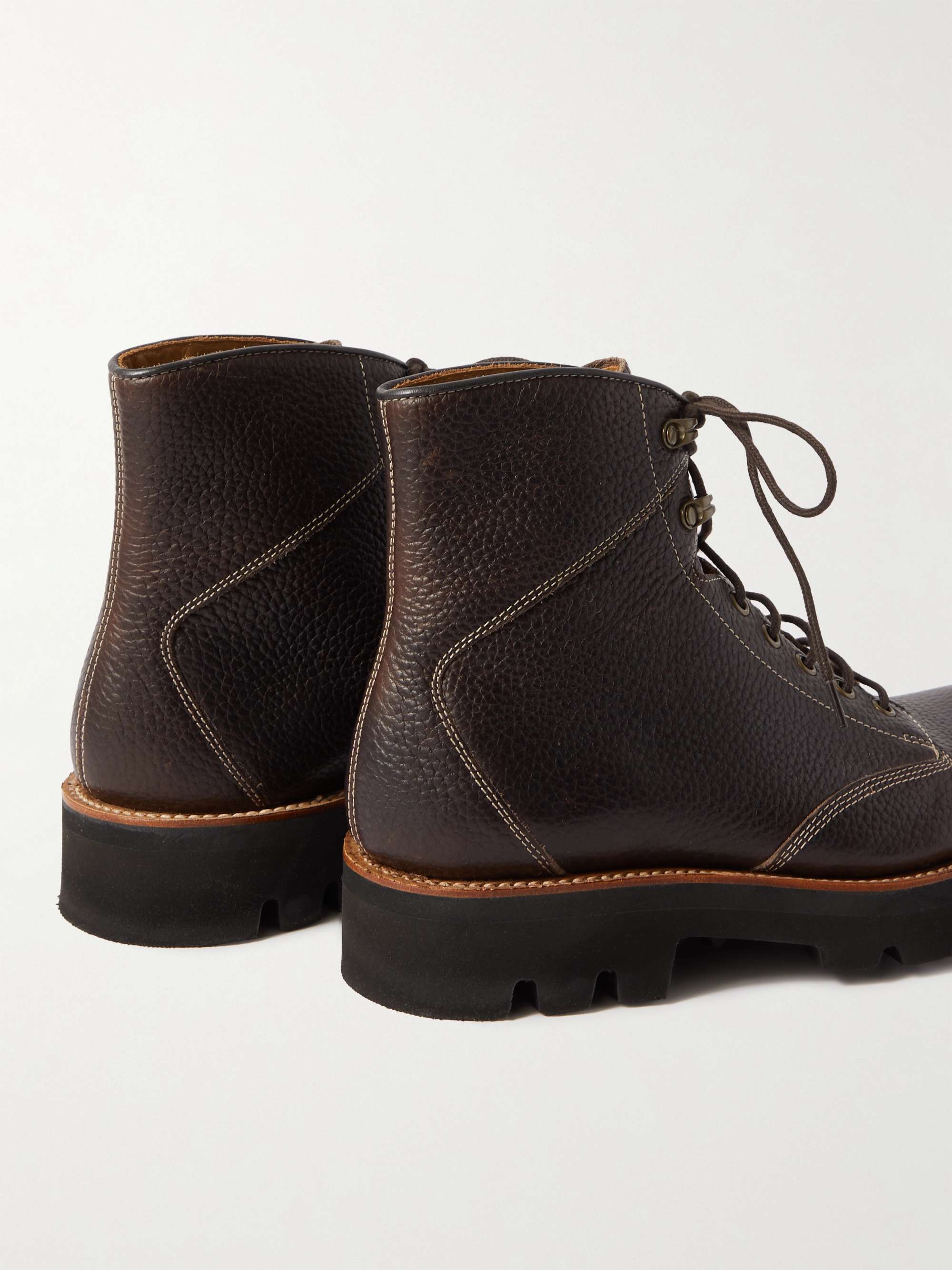 GRENSON Emmett Full-Grain Leather Boots
