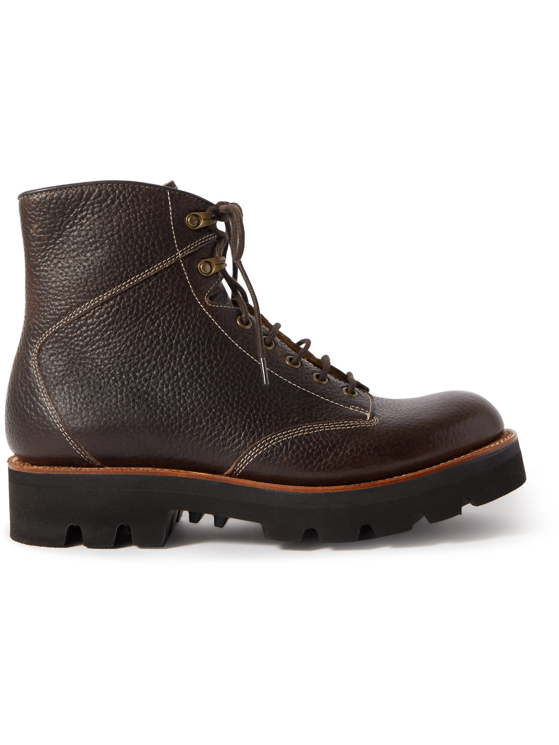 Grenson - Emmett Full-Grain Leather Boots - Men - Brown - UK 6