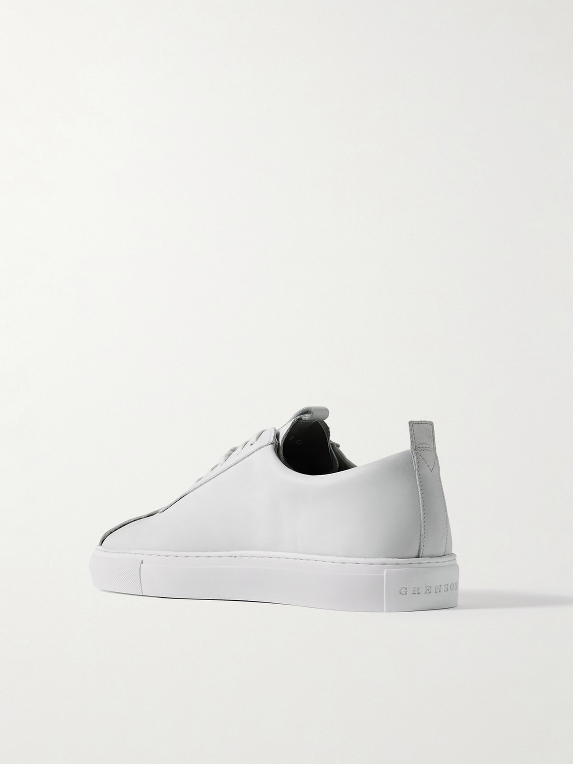 Shop Grenson Leather Sneakers In White