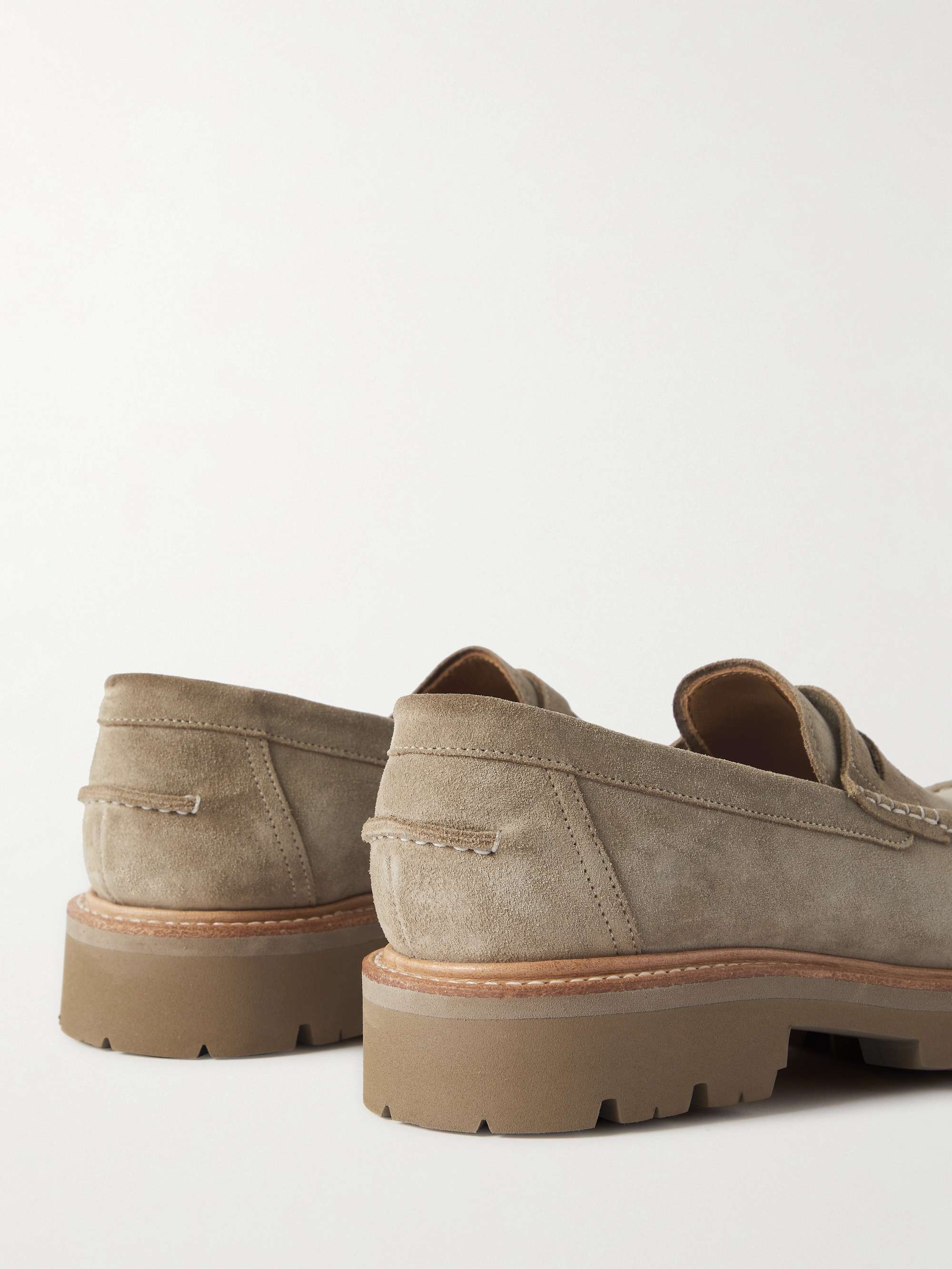 GRENSON Walt Suede Penny Loafers