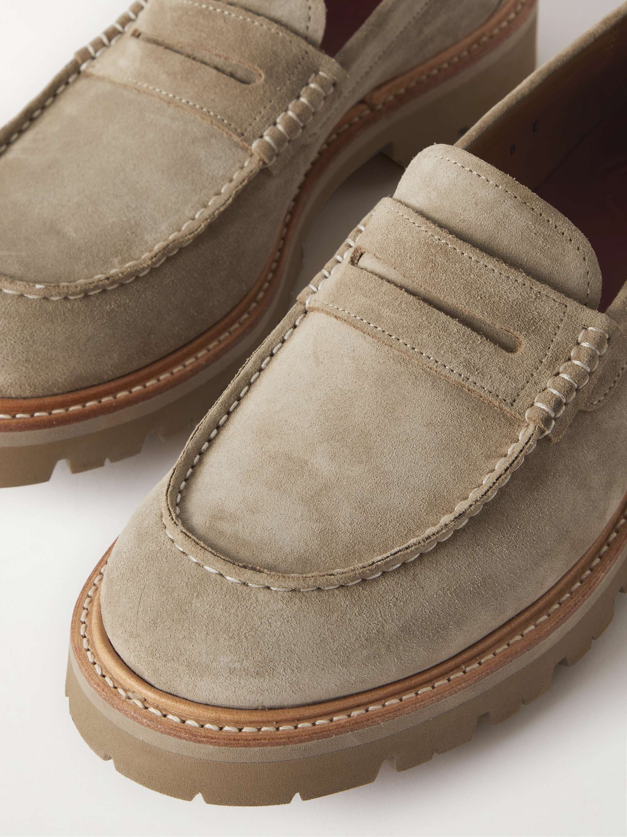 GRENSON Walt Suede Penny Loafers