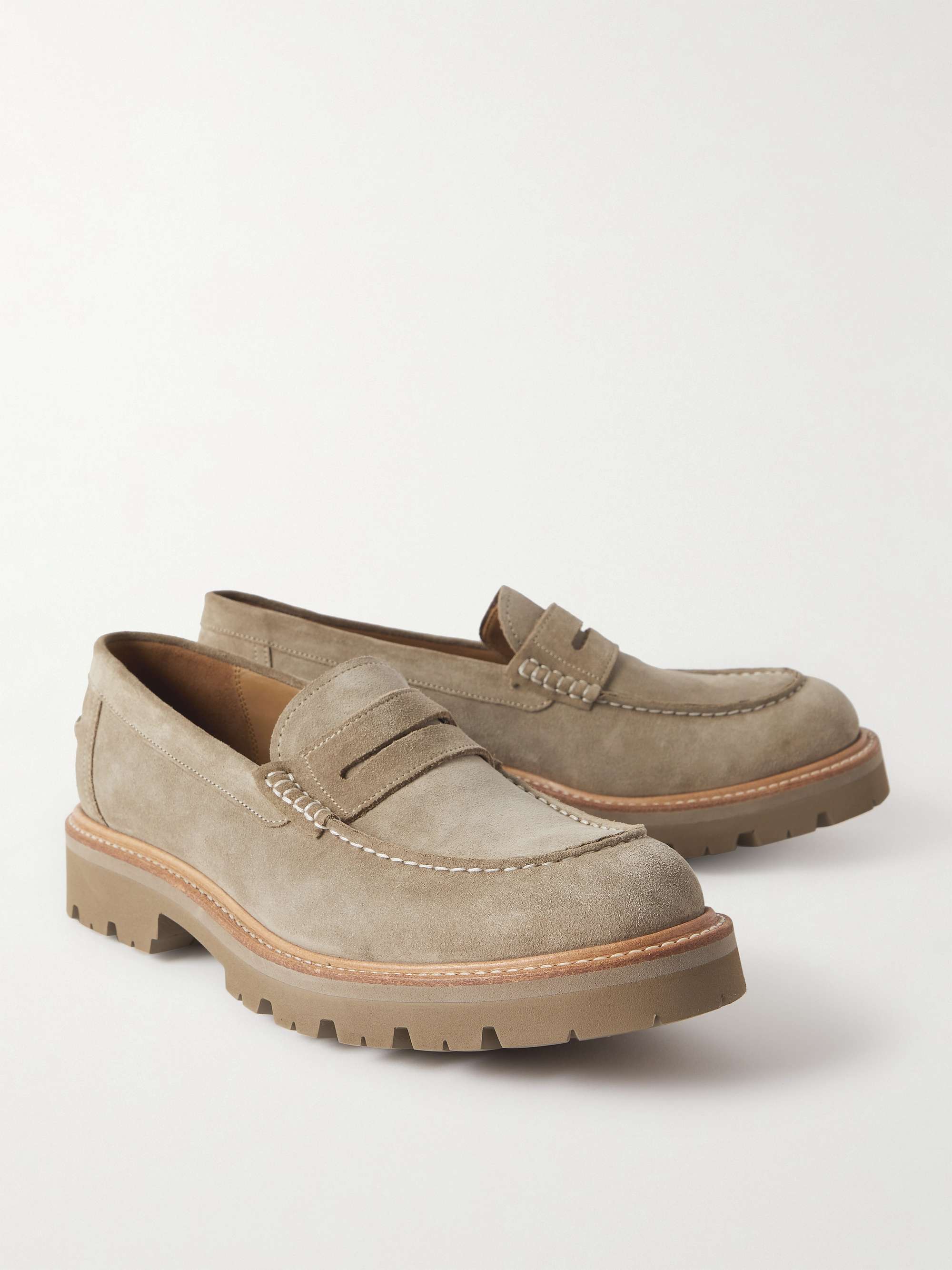 GRENSON Walt Suede Penny Loafers