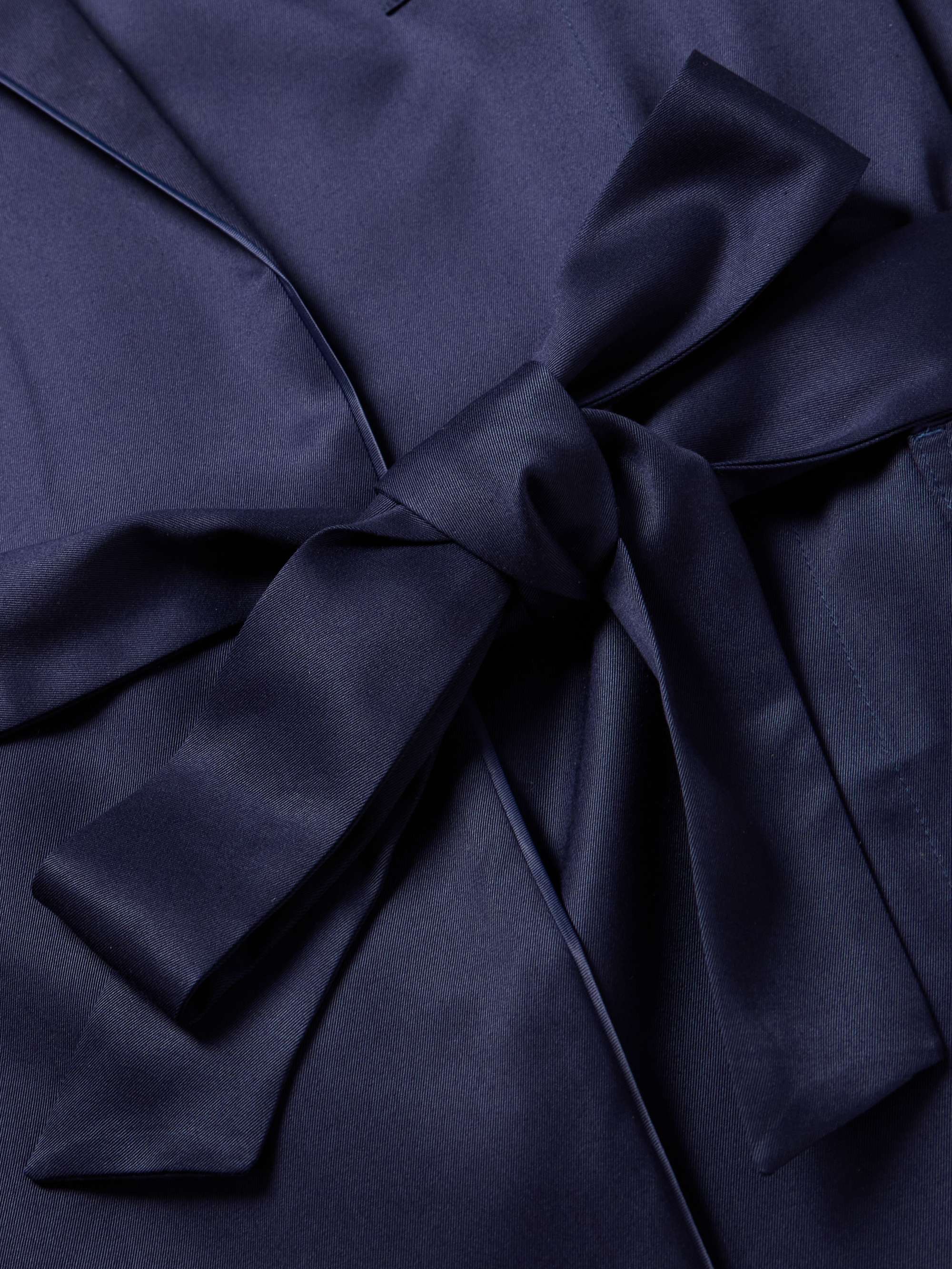CDLP Home Satin-Trimmed Lyocell-Twill Robe