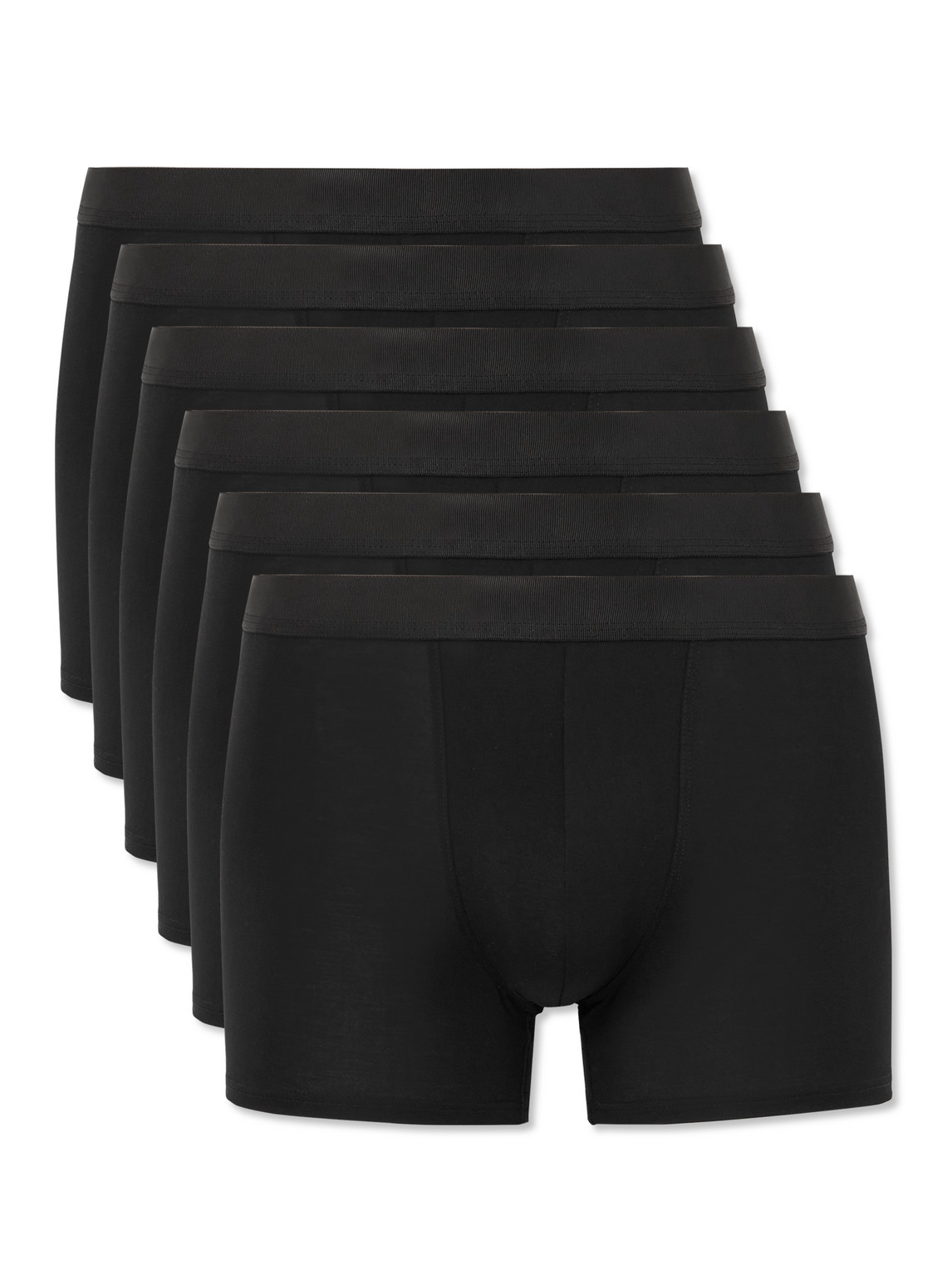 Cdlp Six-pack Stretch-lyocell Boxer Briefs In Black