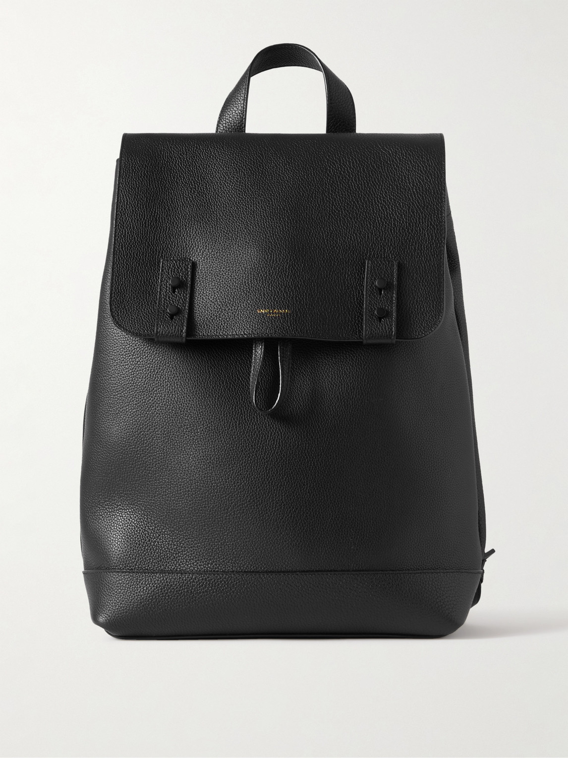 Saint Laurent Full-Grain Leather Backpack - Men