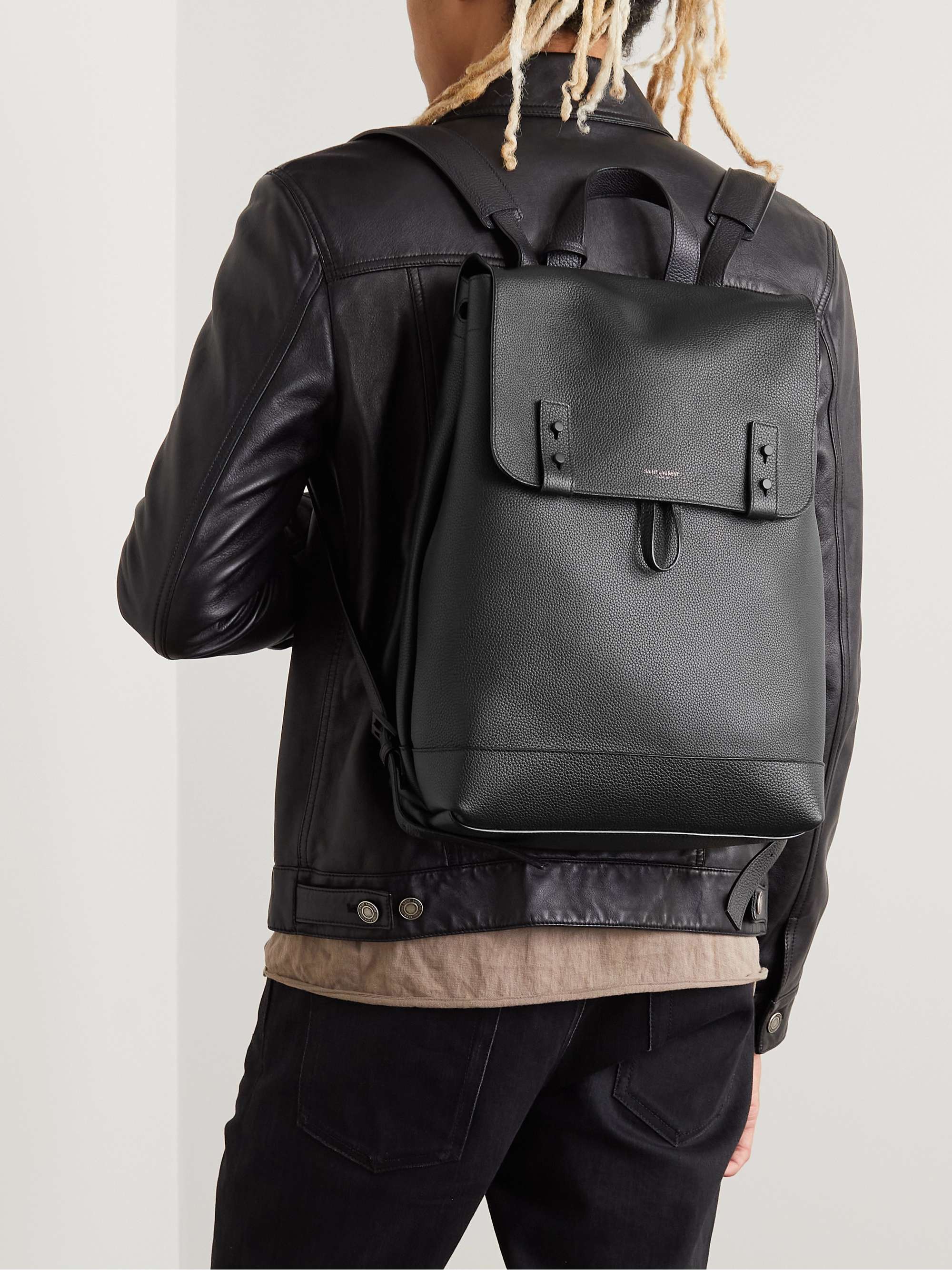 Full-Grain Leather Backpack