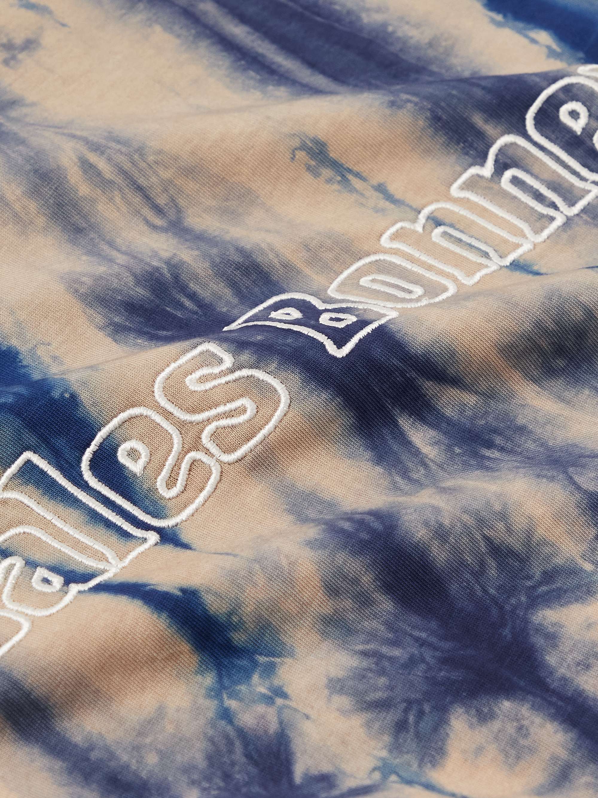 WALES BONNER Logo-Embroidered Tie-Dyed Cotton-Jersey T-Shirt