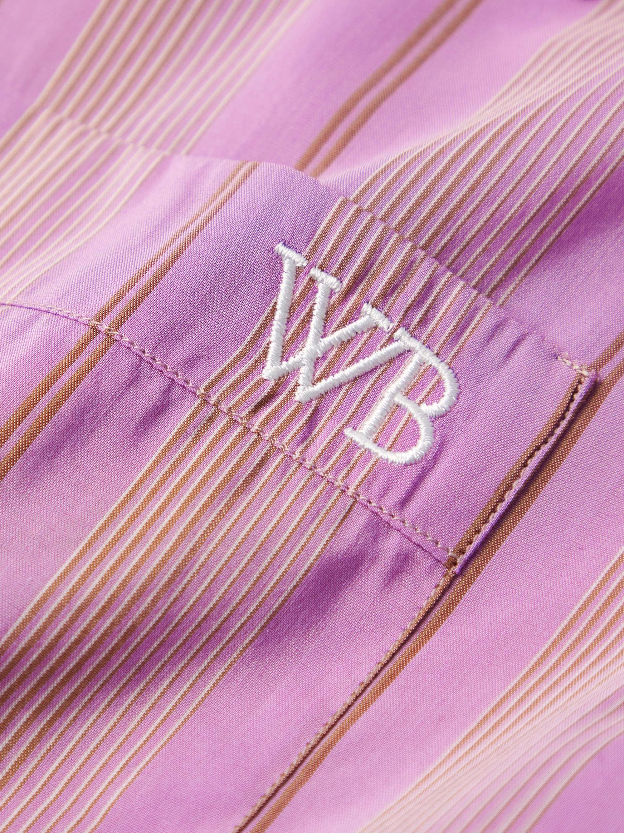 WALES BONNER Stripe Rhythm Striped Cotton-Blend Shirt