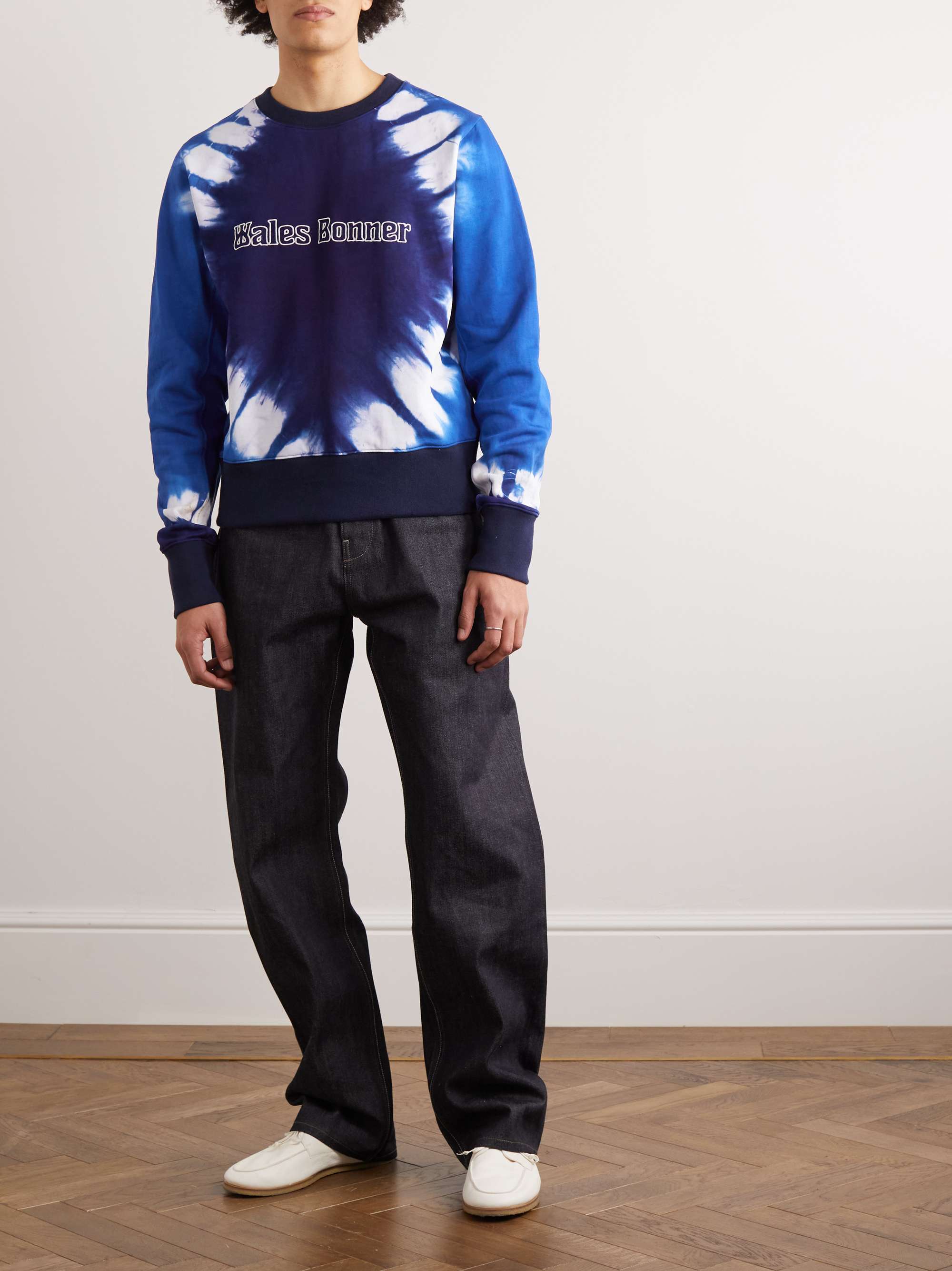 WALES BONNER Logo-Embroidered Cotton-Jersey Sweater