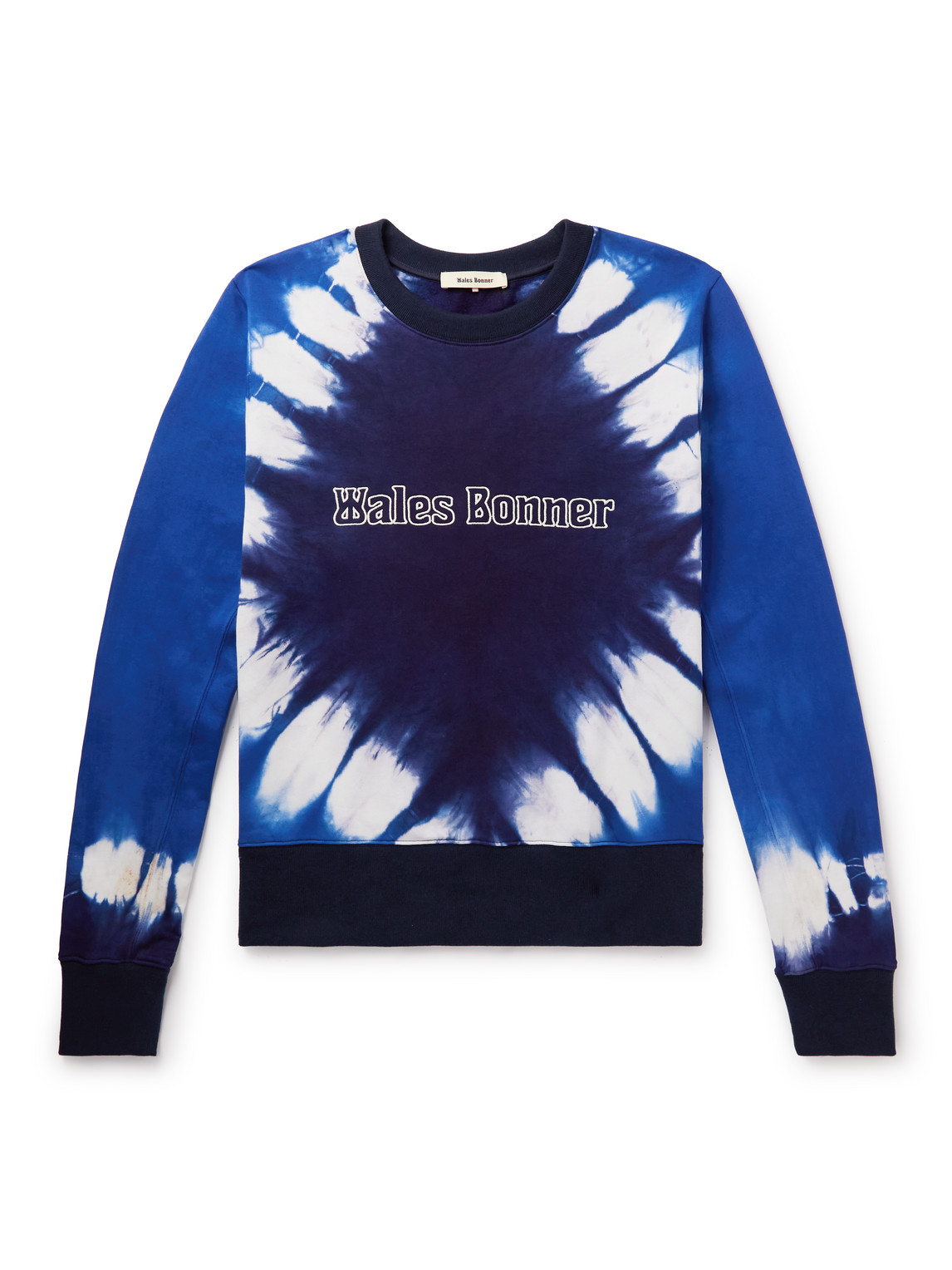 Wales Bonner - Logo-Embroidered Cotton-Jersey Sweater - Men - Blue - M