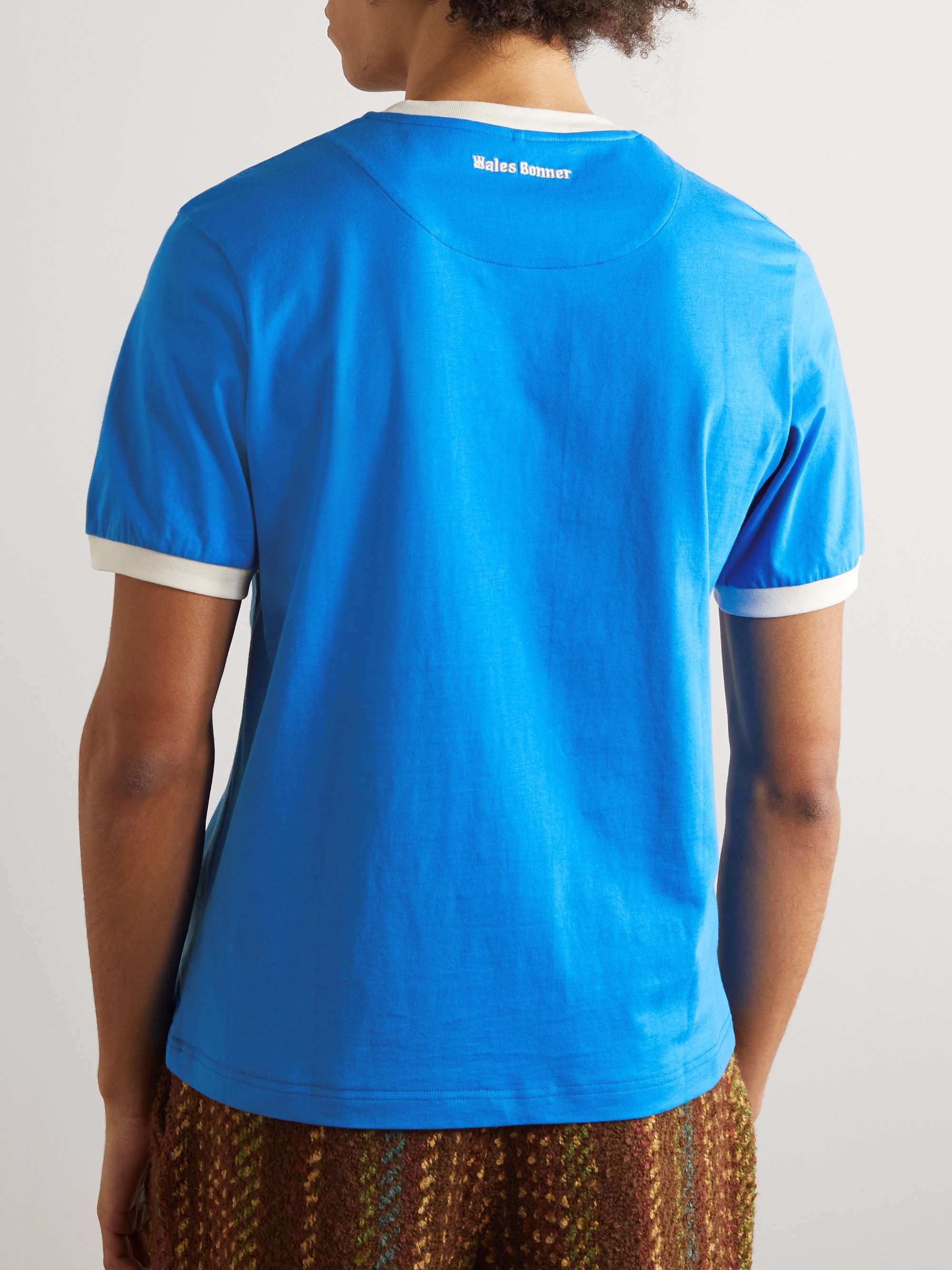 WALES BONNER Slim-Fit Printed Cotton-Jersey T-Shirt