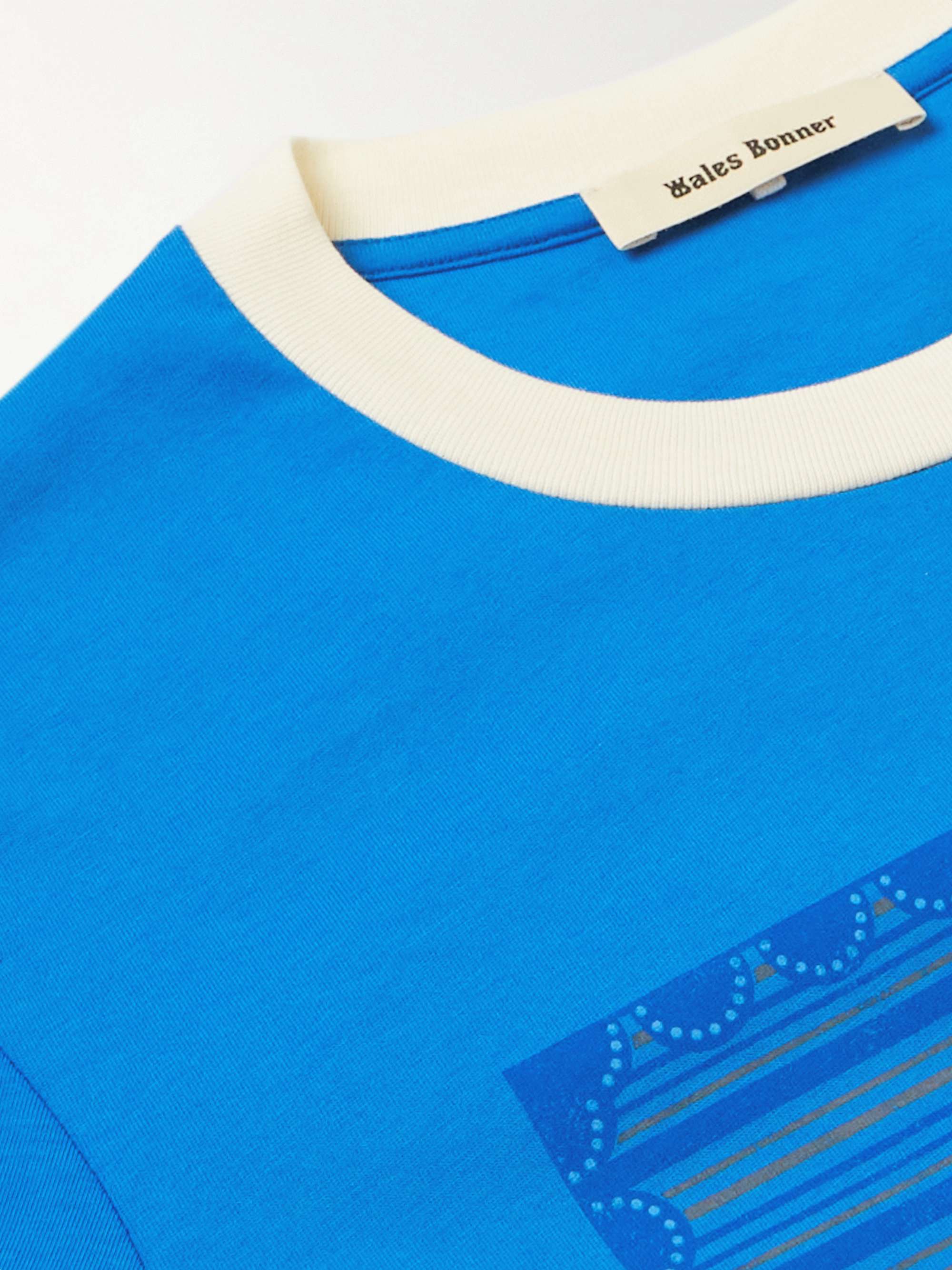 WALES BONNER Slim-Fit Printed Cotton-Jersey T-Shirt