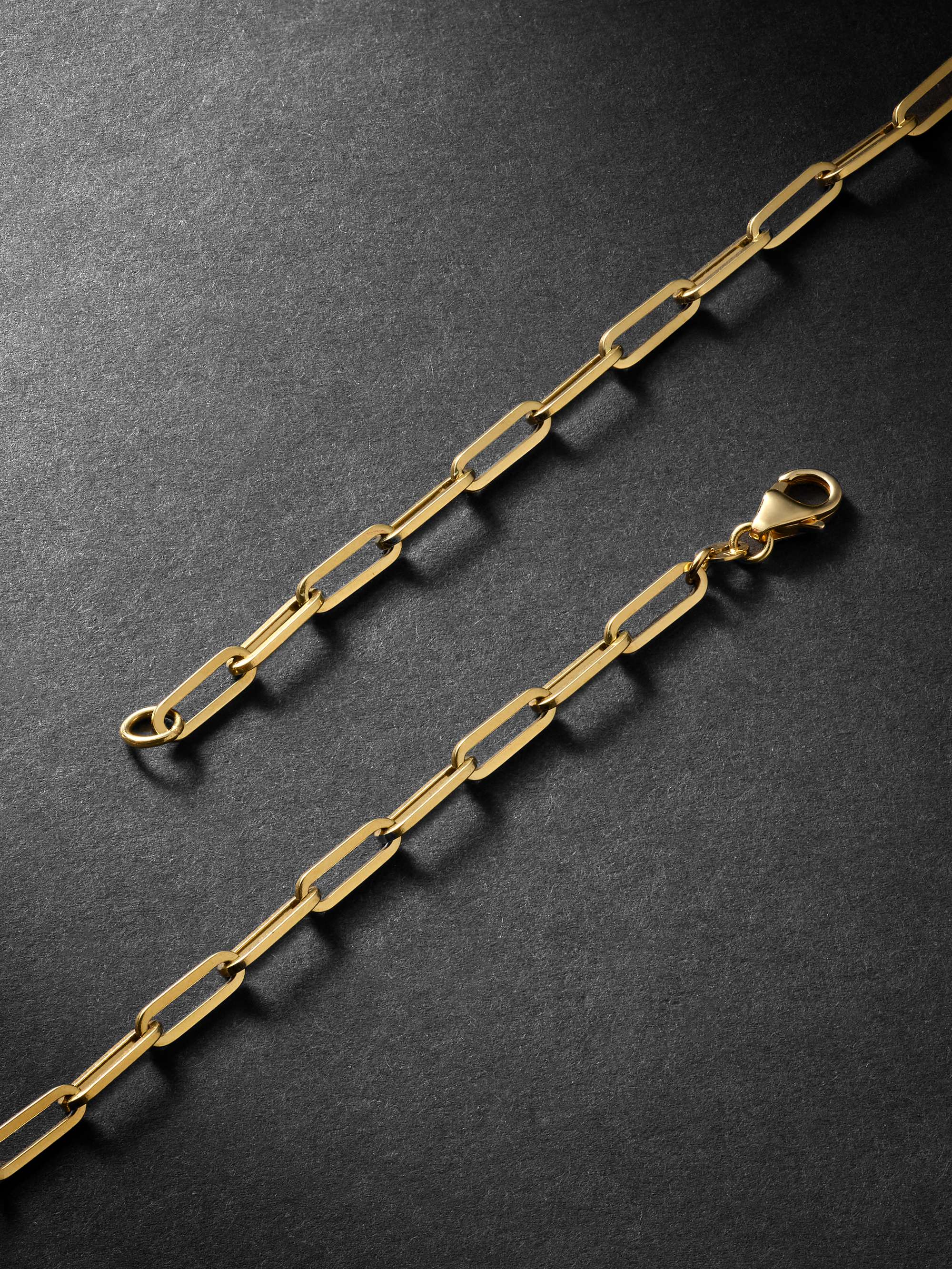 FOUNDRAE Classic Fob 18-Karat Gold Necklace