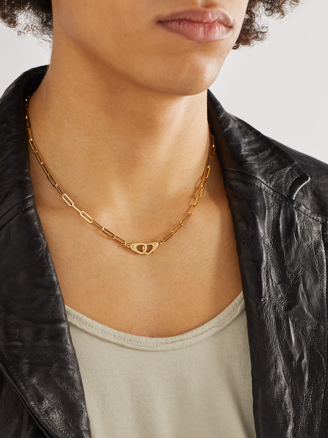 Foundrae Sister Hook Gold Necklace In Gold