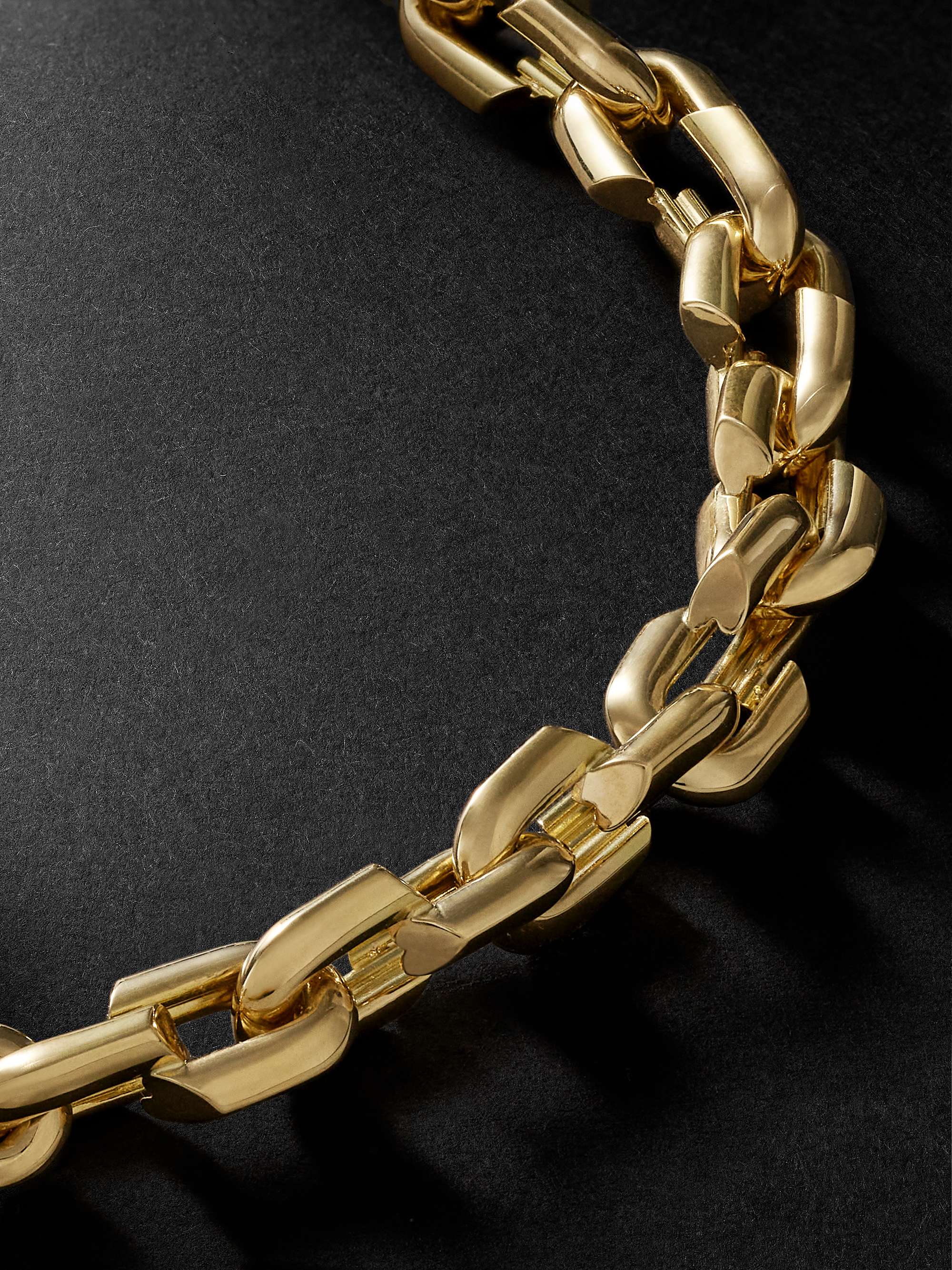 FOUNDRAE Small Strong Heart Gold Bracelet