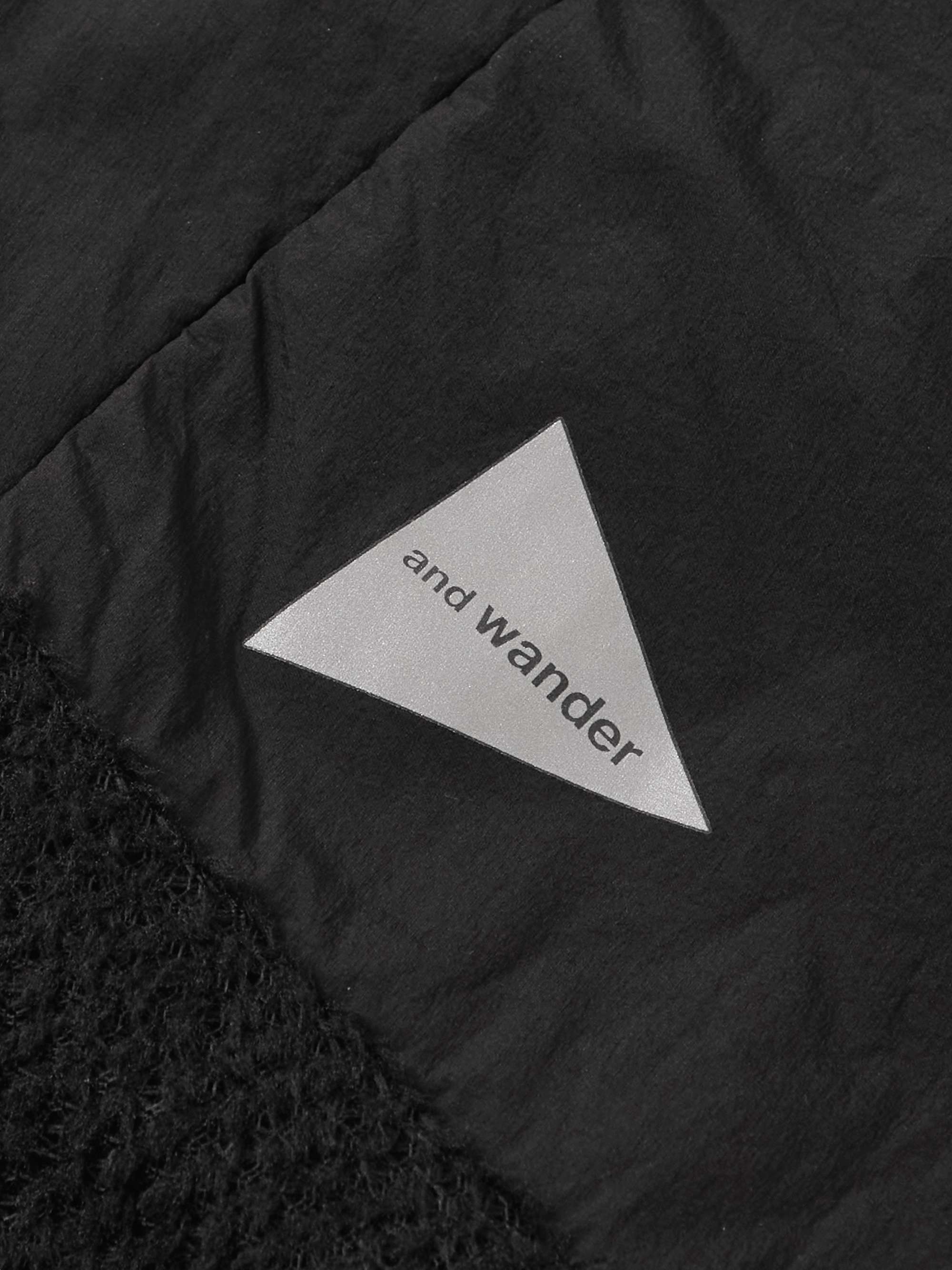 AND WANDER Alpha Straight-Leg Stretch-Shell and Polartec® Fleece Sweatpants