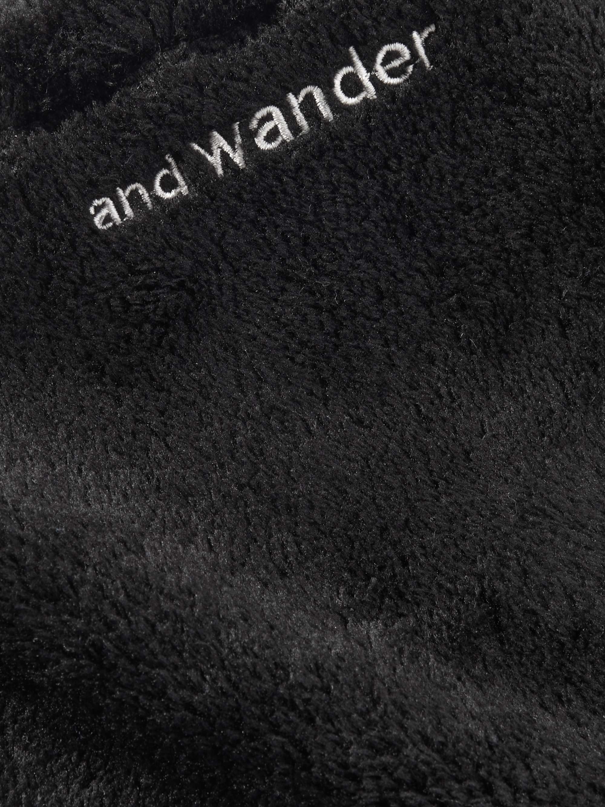 AND WANDER Logo-Embroidered Polartec® Fleece Neck Warmer