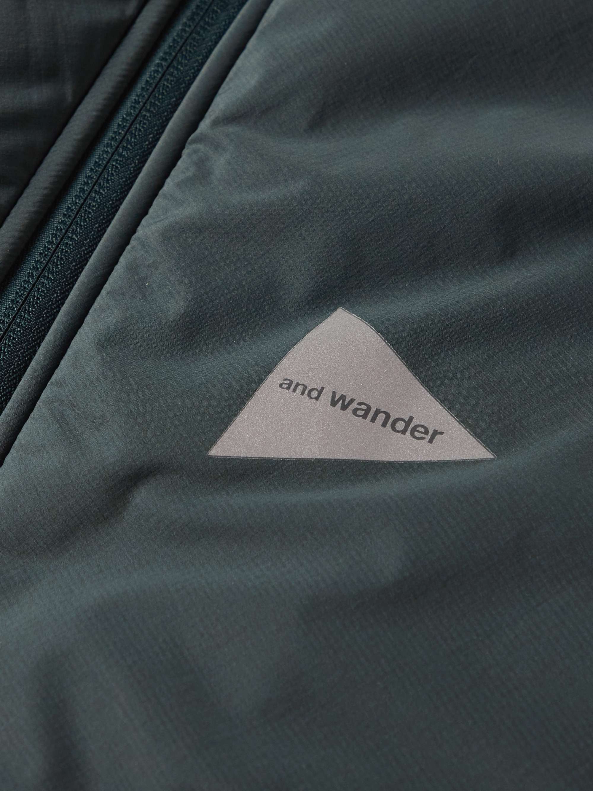 AND WANDER Shell and Fleece Hooded Jacket