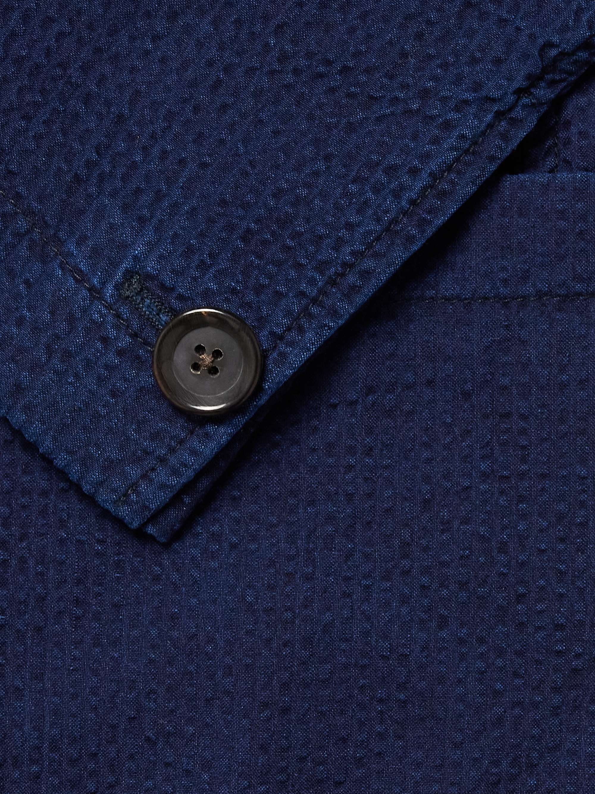OLIVER SPENCER Mansfield Cotton-Seersucker Suit Jacket