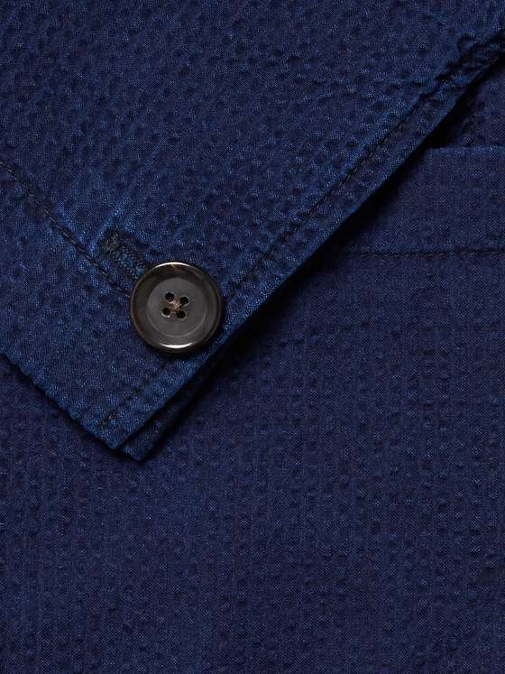 OLIVER SPENCER Mansfield Cotton-Seersucker Suit Jacket | MR PORTER
