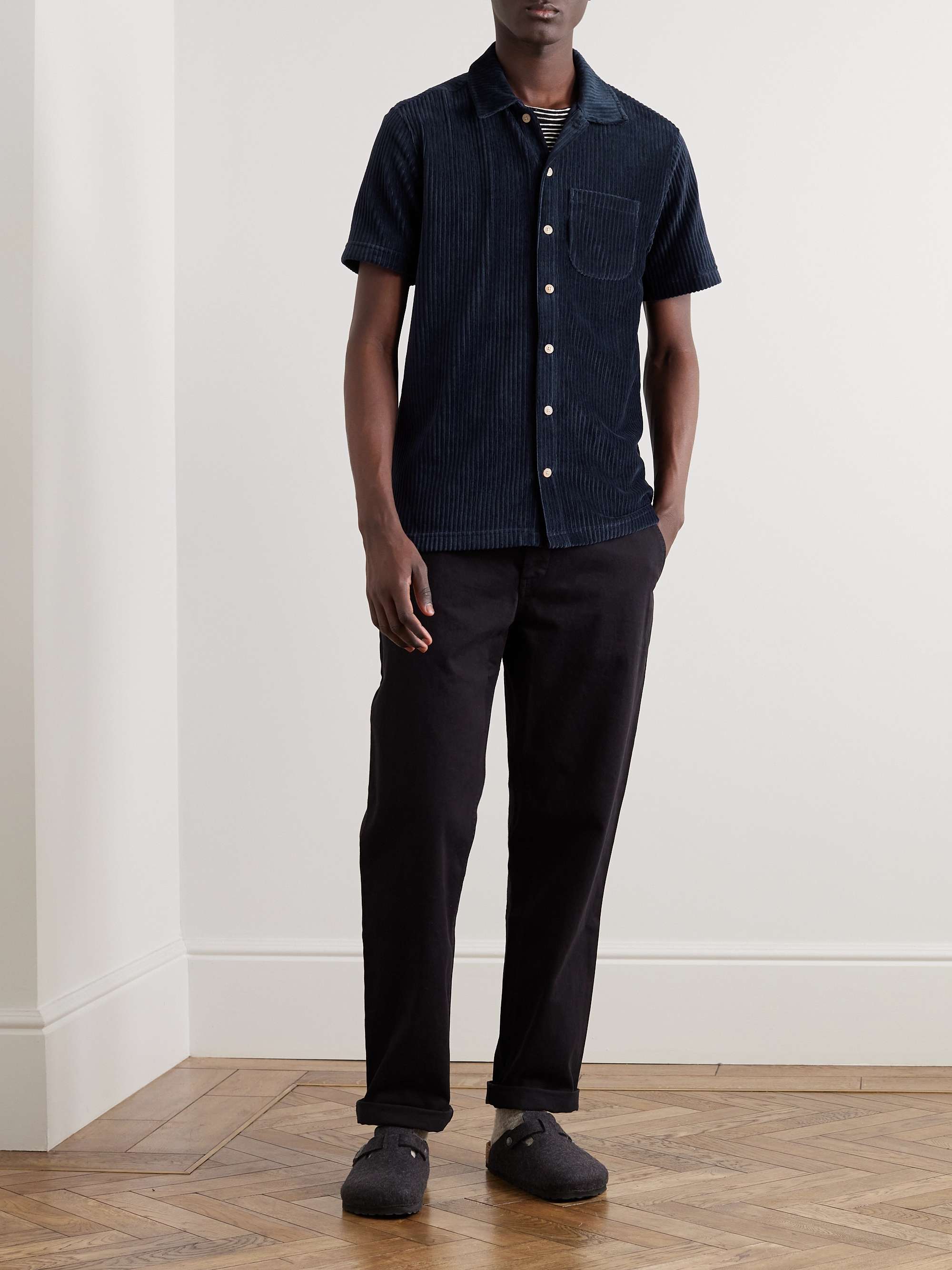 OLIVER SPENCER Riviera Organic Cotton-Blend Corduroy Shirt