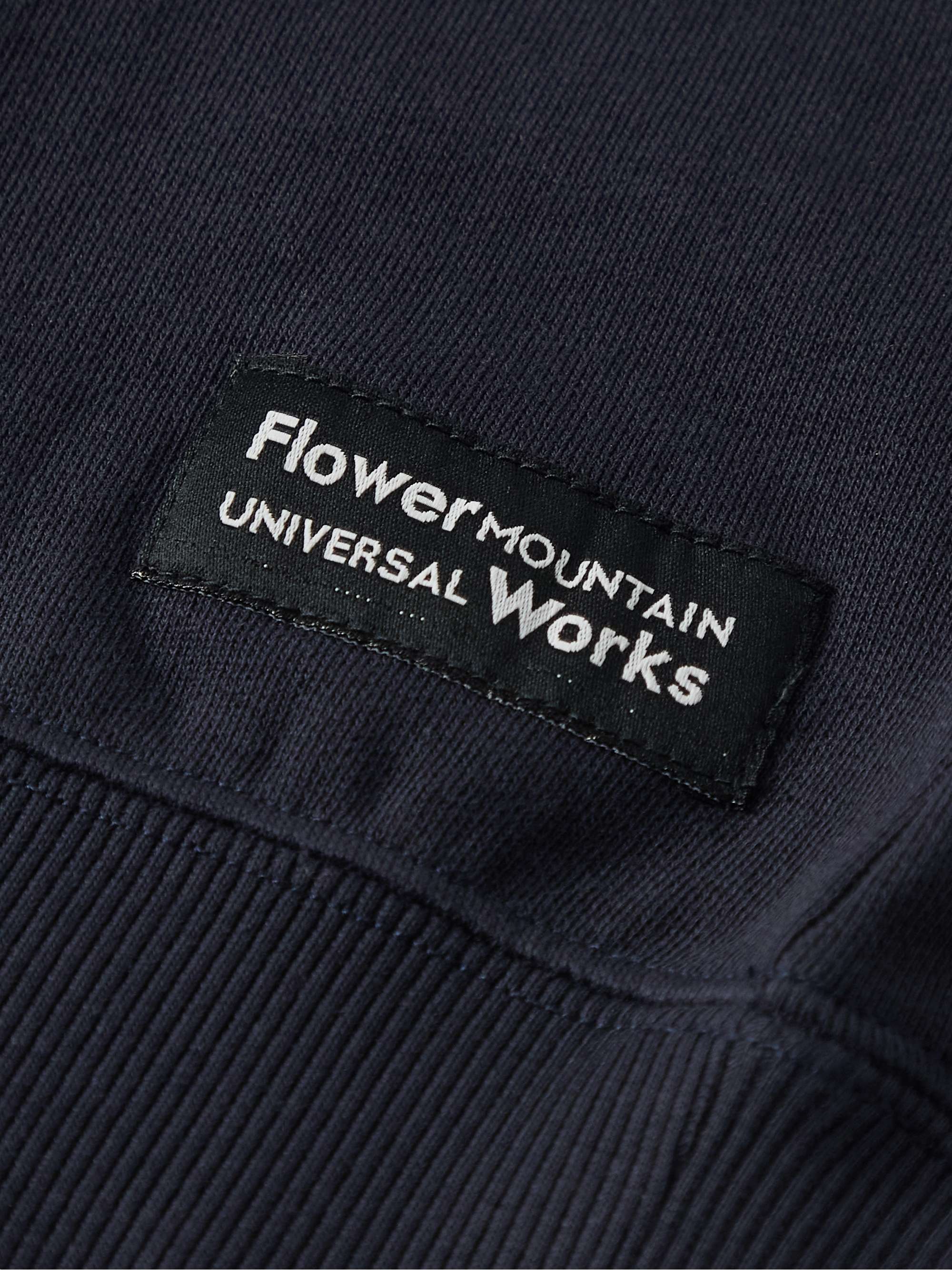 UNIVERSAL WORKS + Flower Mountain Embroidered Cotton-Jersey Sweatshirt
