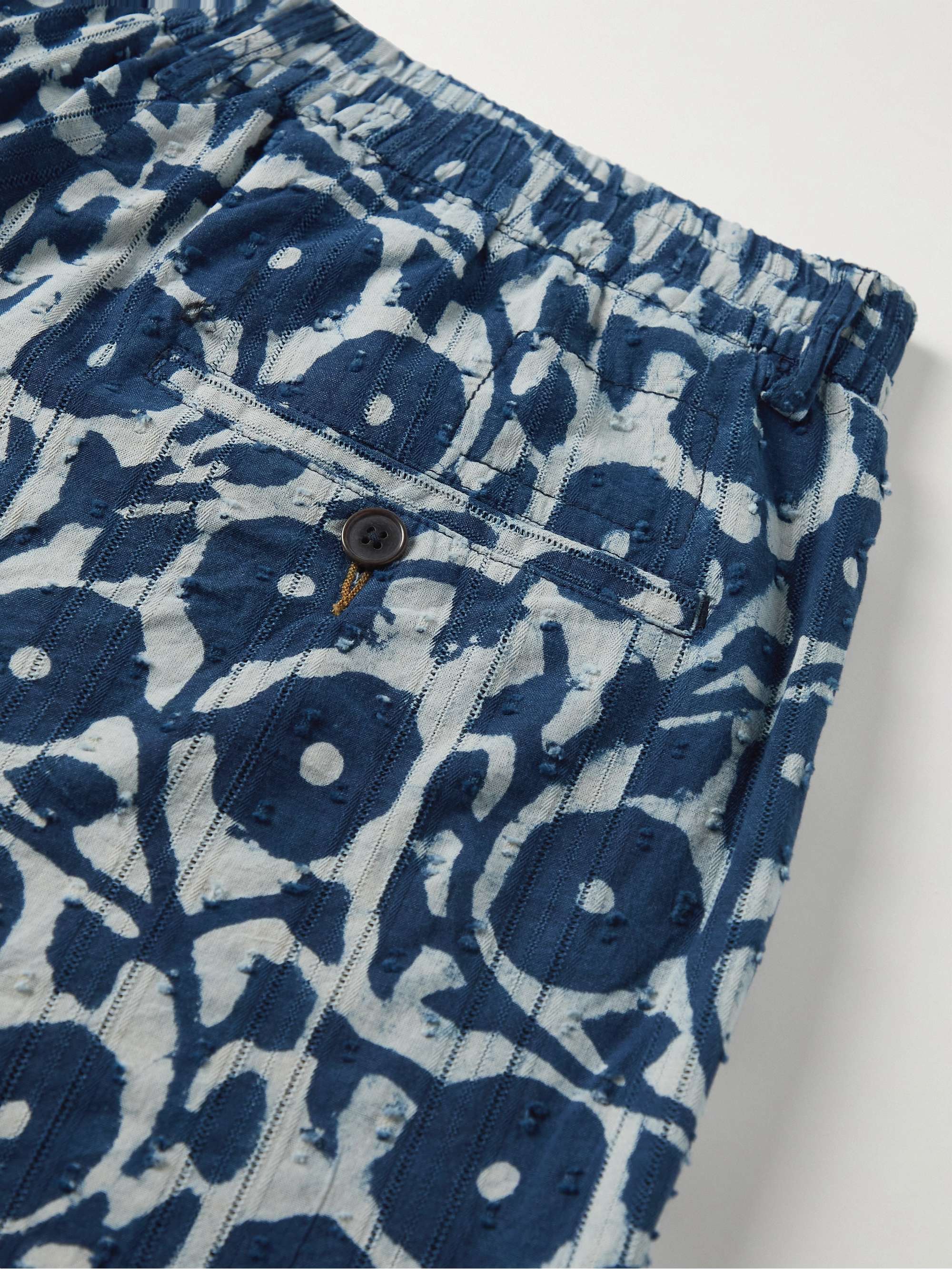 UNIVERSAL WORKS Straight-Leg Cotton-Jacquard Shorts