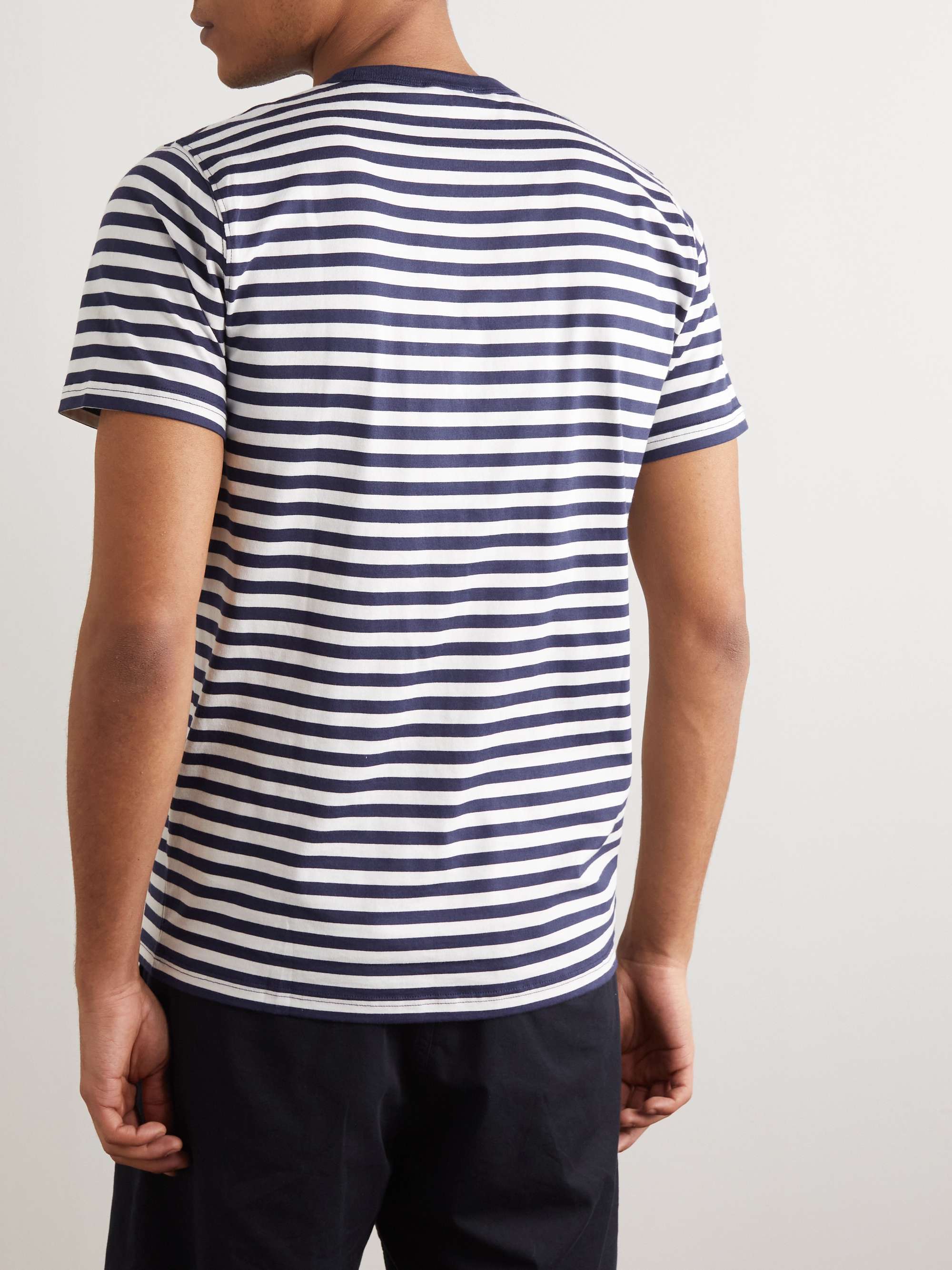 NORSE PROJECTS Essentials Niels Striped Cotton-Jersey T-Shirt for Men ...