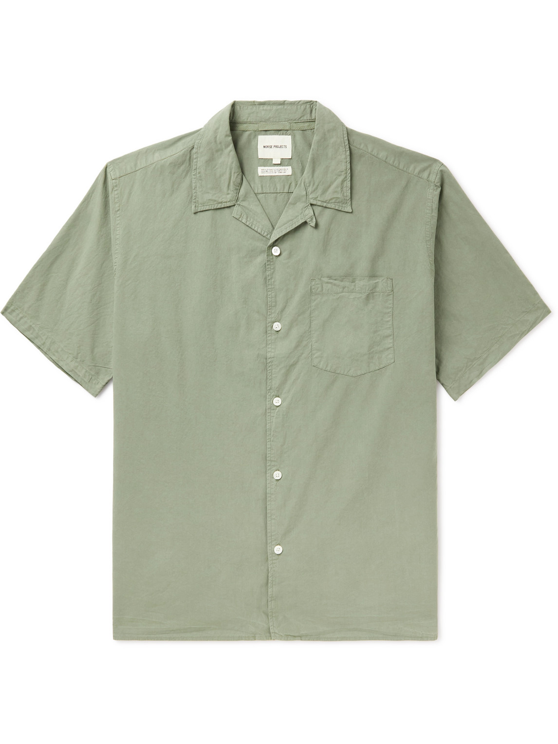 NORSE PROJECTS CARSTEN CONVERTIBLE-COLLAR COTTON AND TENCEL™ LYOCELL-BLEND SHIRT