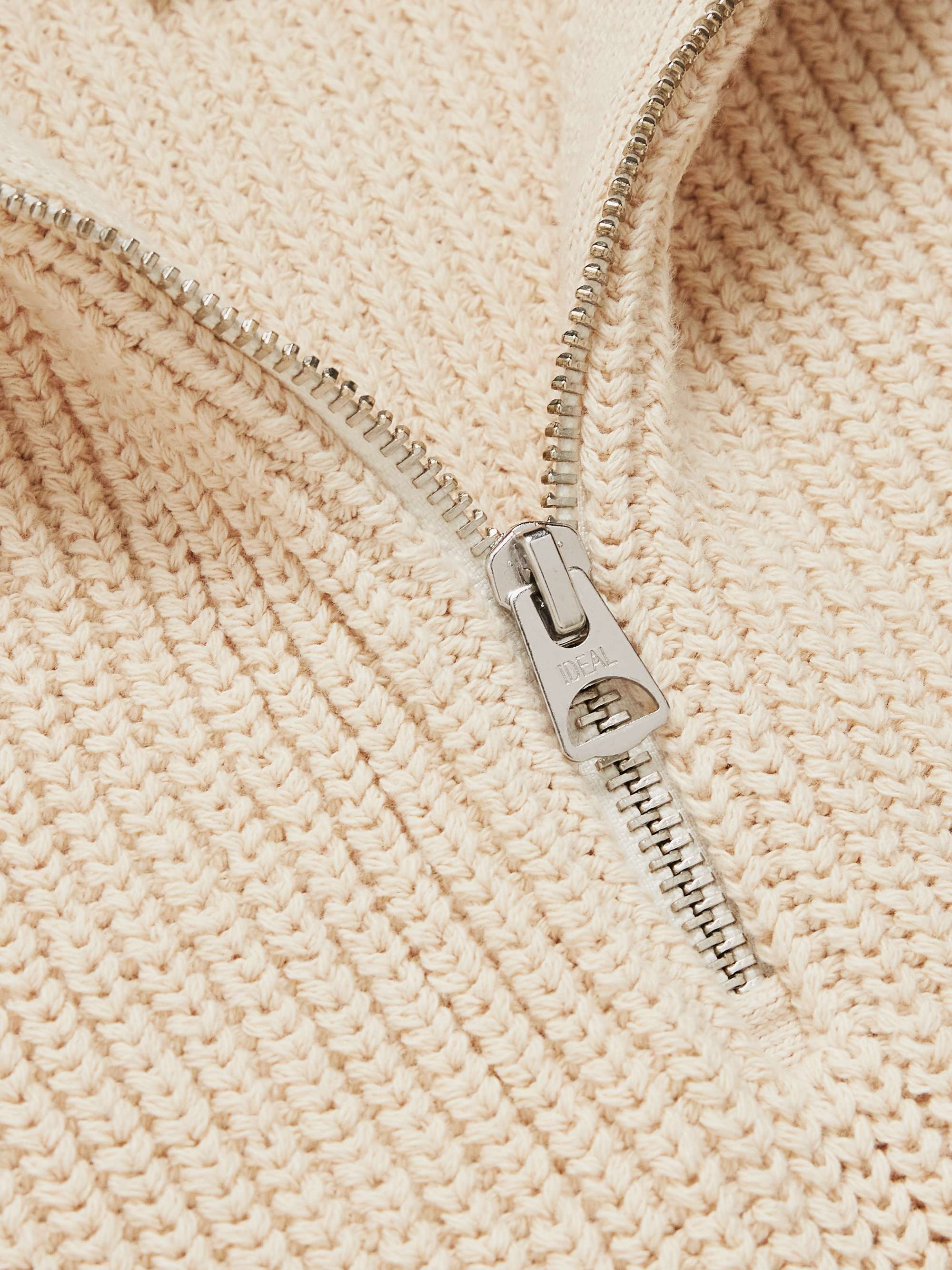 ALEX MILL Half-Zip Cotton Sweater