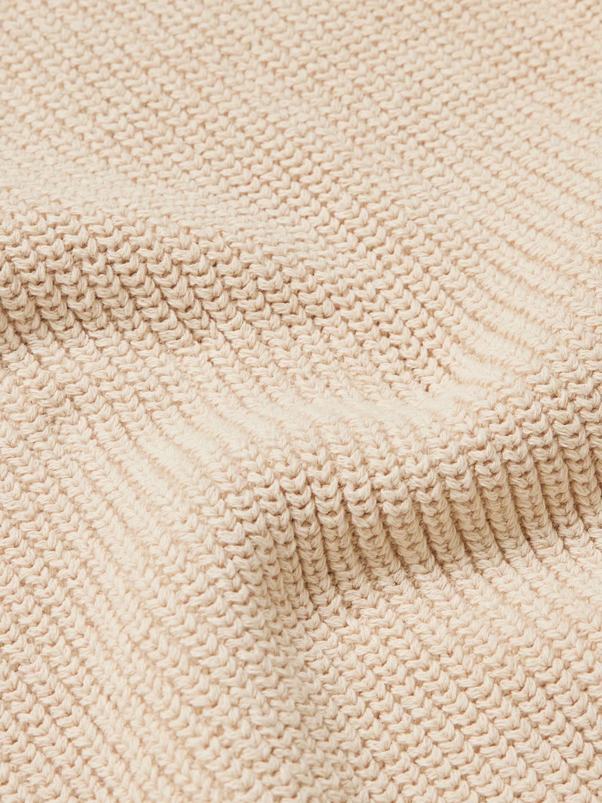 ALEX MILL Half-Zip Cotton Sweater