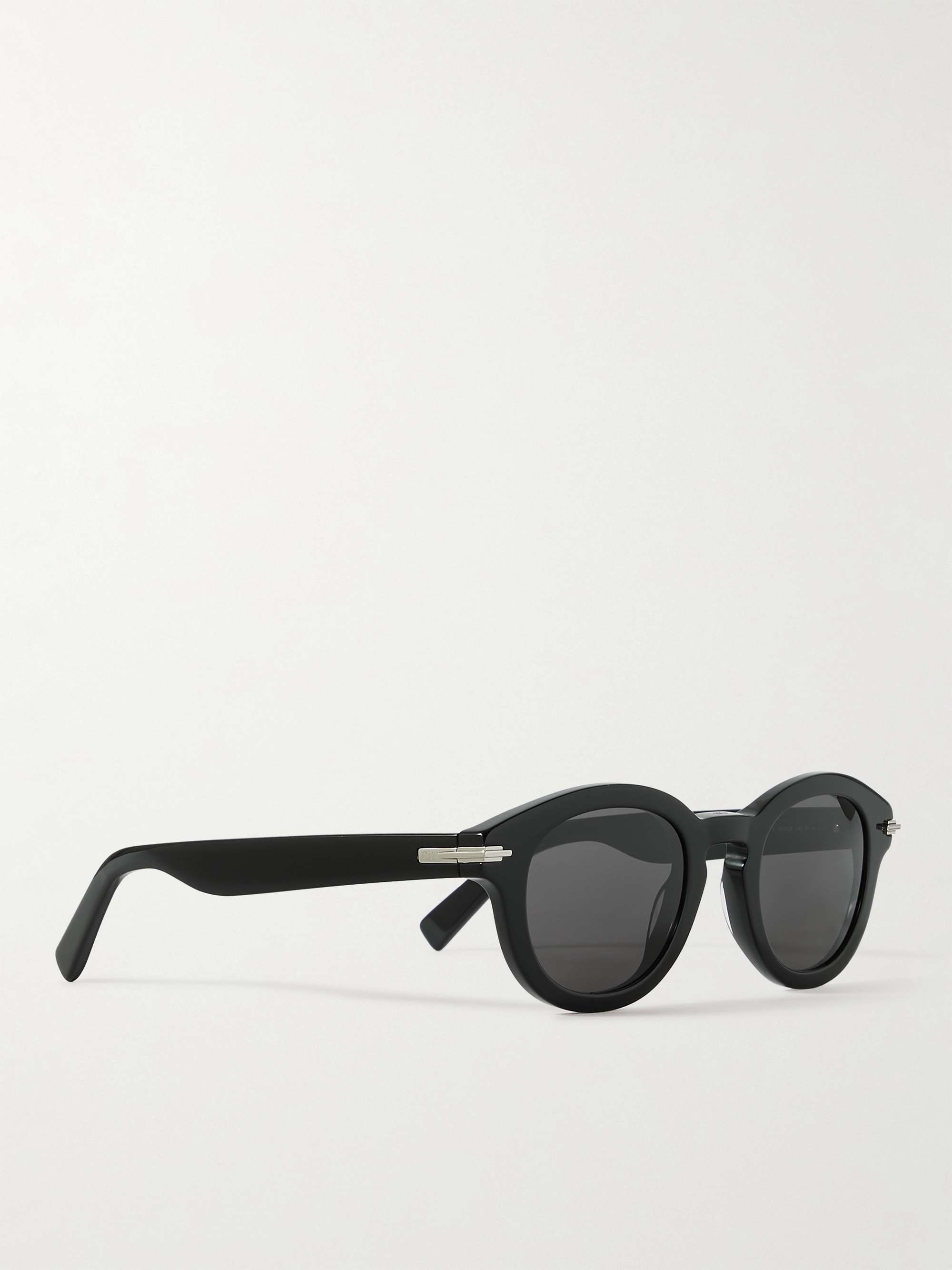 DIOR EYEWEAR DiorBlackSuit R5I Round-Frame Acetate Sunglasses