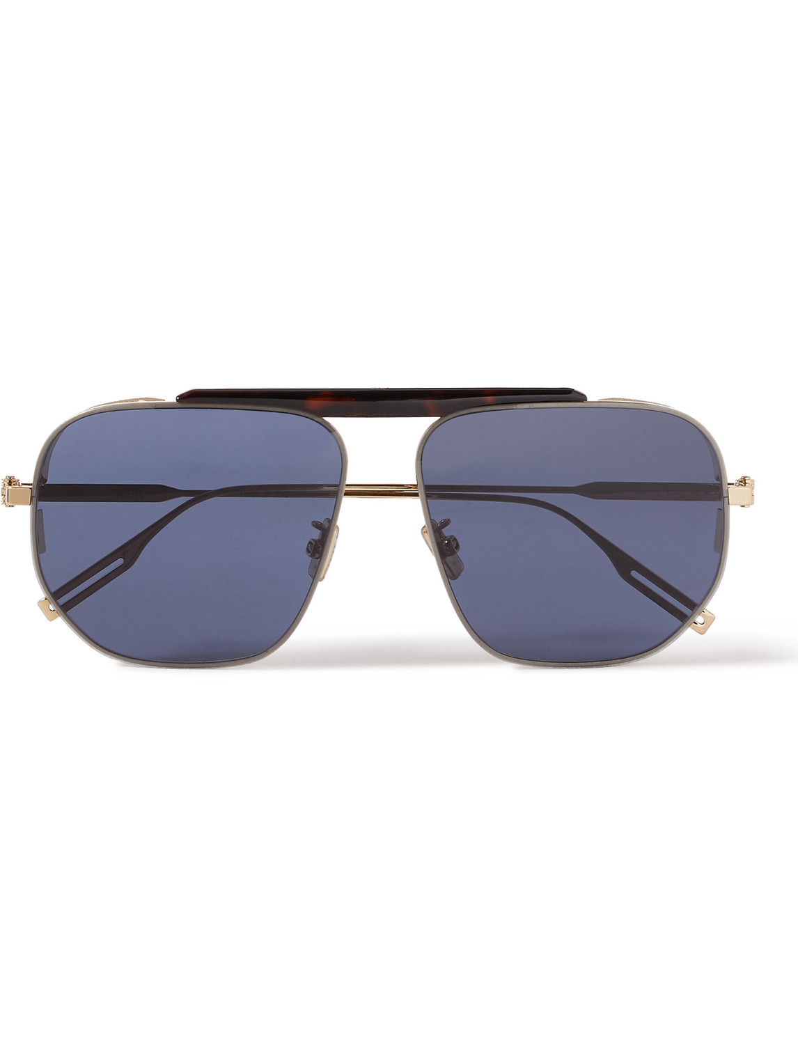 Dior Neo Aviator-style Tortoiseshell Acetate And Gold-tone Sunglasses In Brown