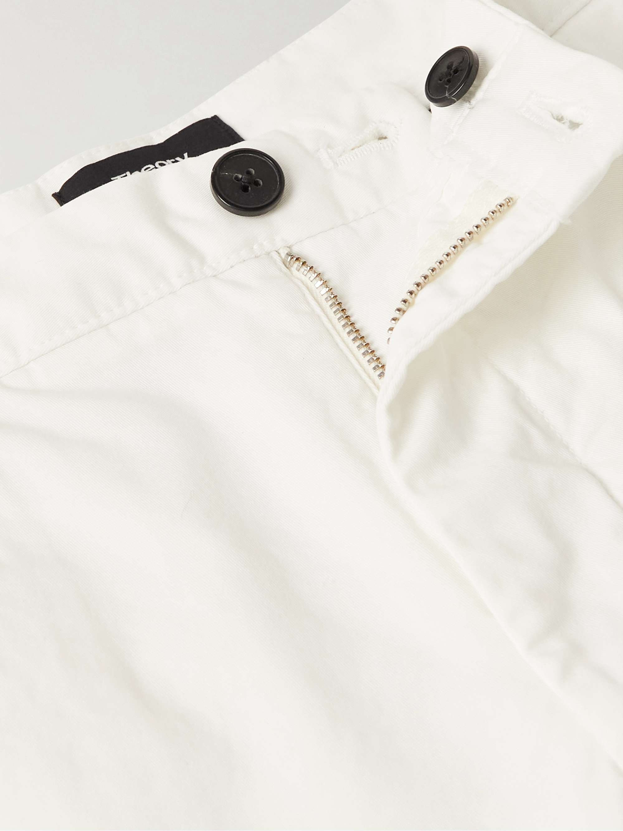 THEORY Zaine Straight-Leg Stretch-Cotton Chino Shorts