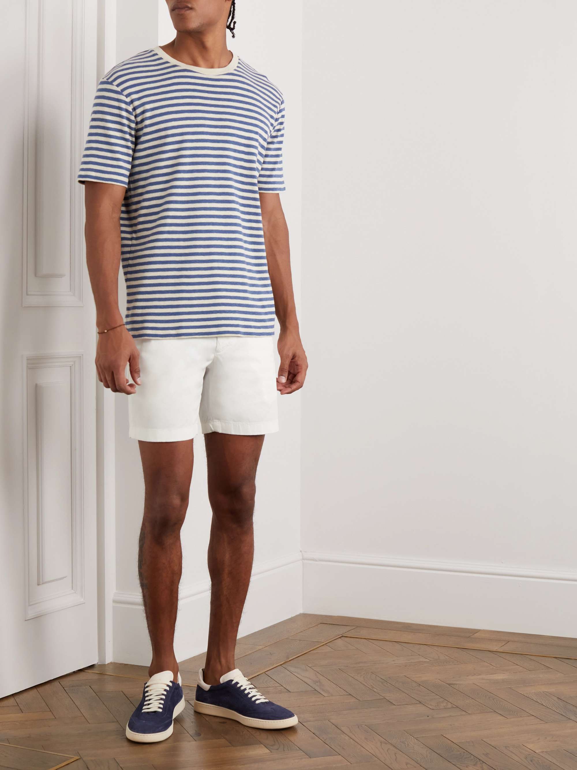 THEORY Zaine Straight-Leg Stretch-Cotton Chino Shorts for Men | MR PORTER