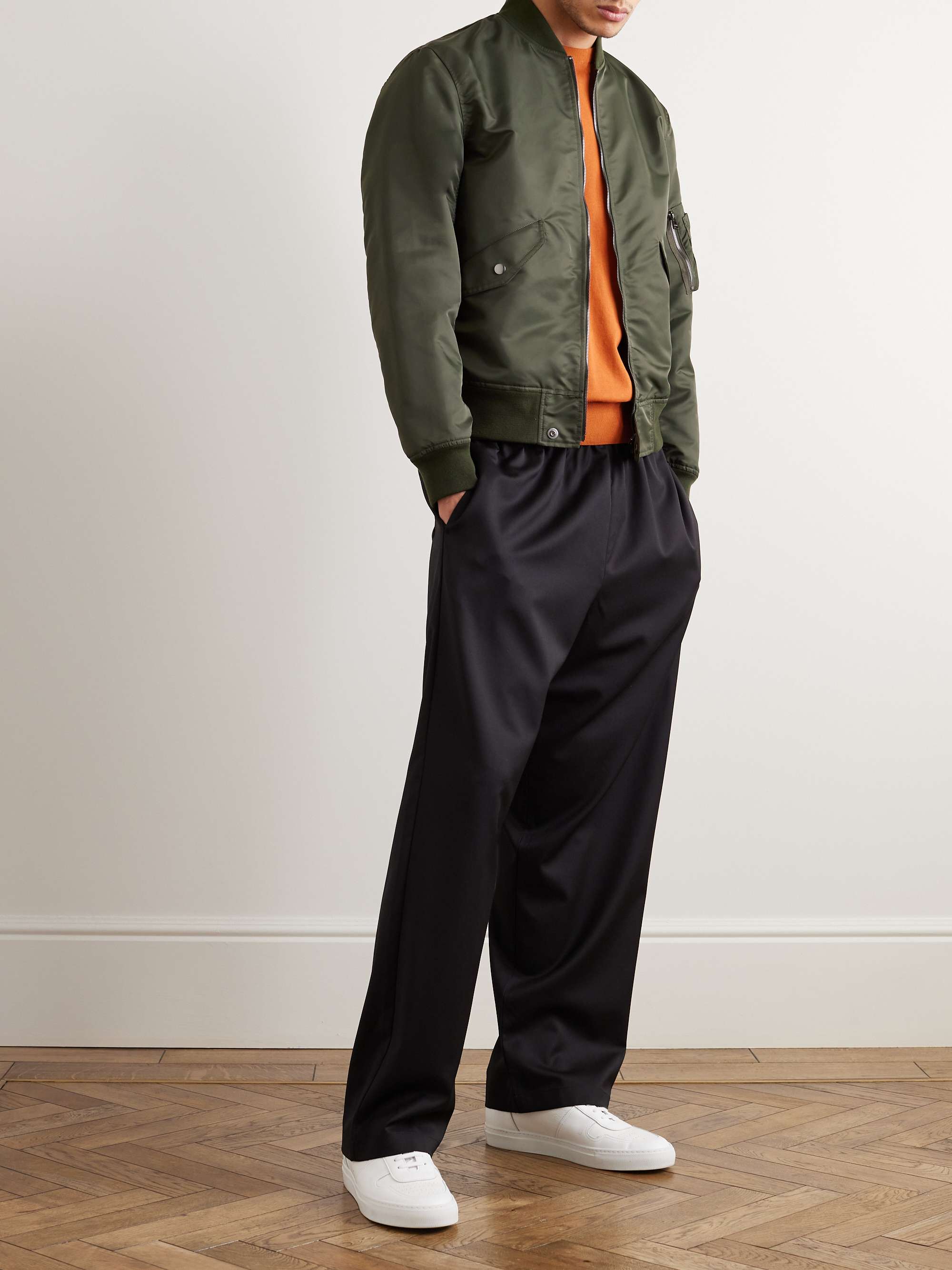 THEORY Frame Shell Bomber Jacket for Men | MR PORTER