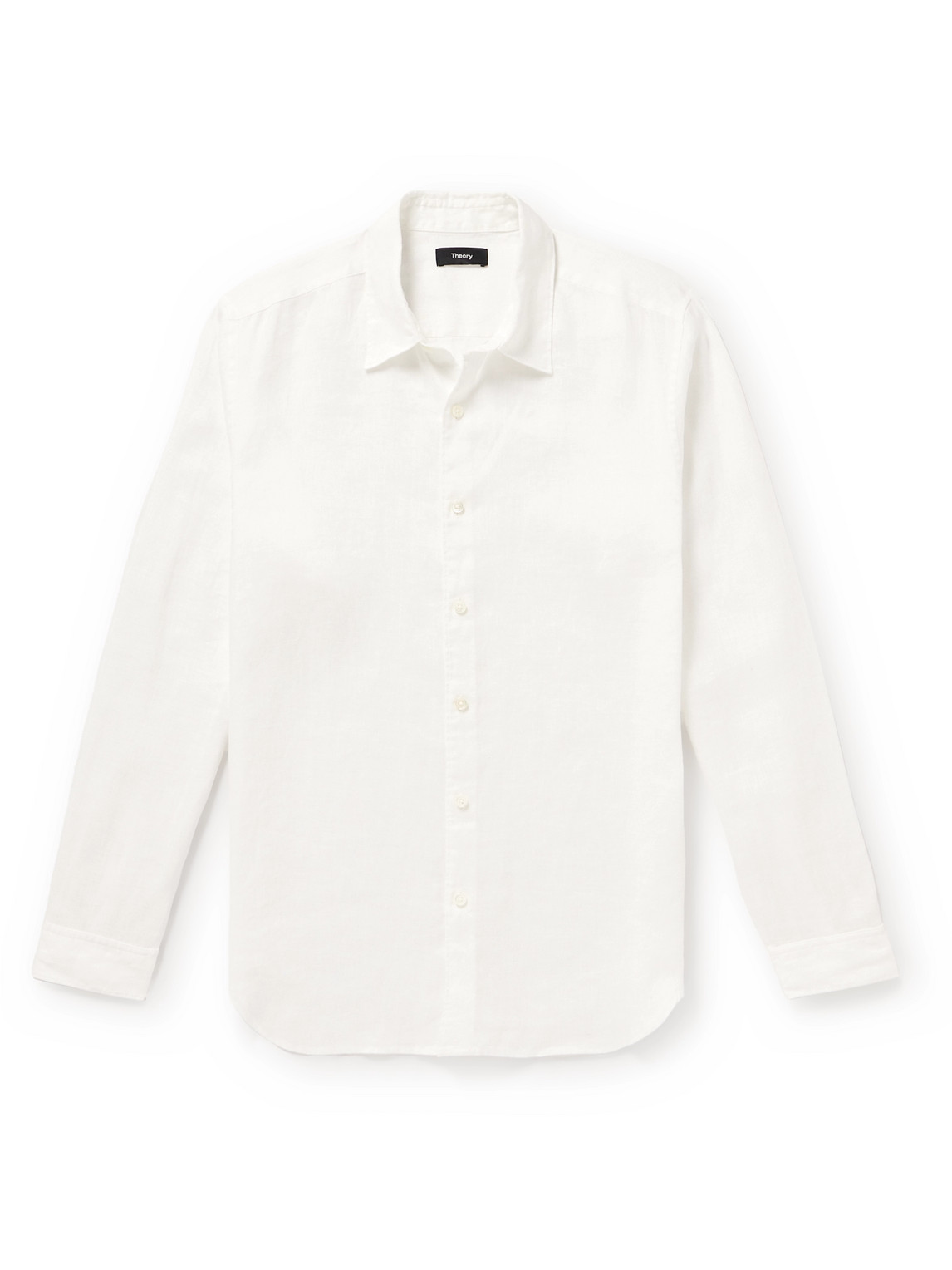 Theory Irving Linen Shirt In White