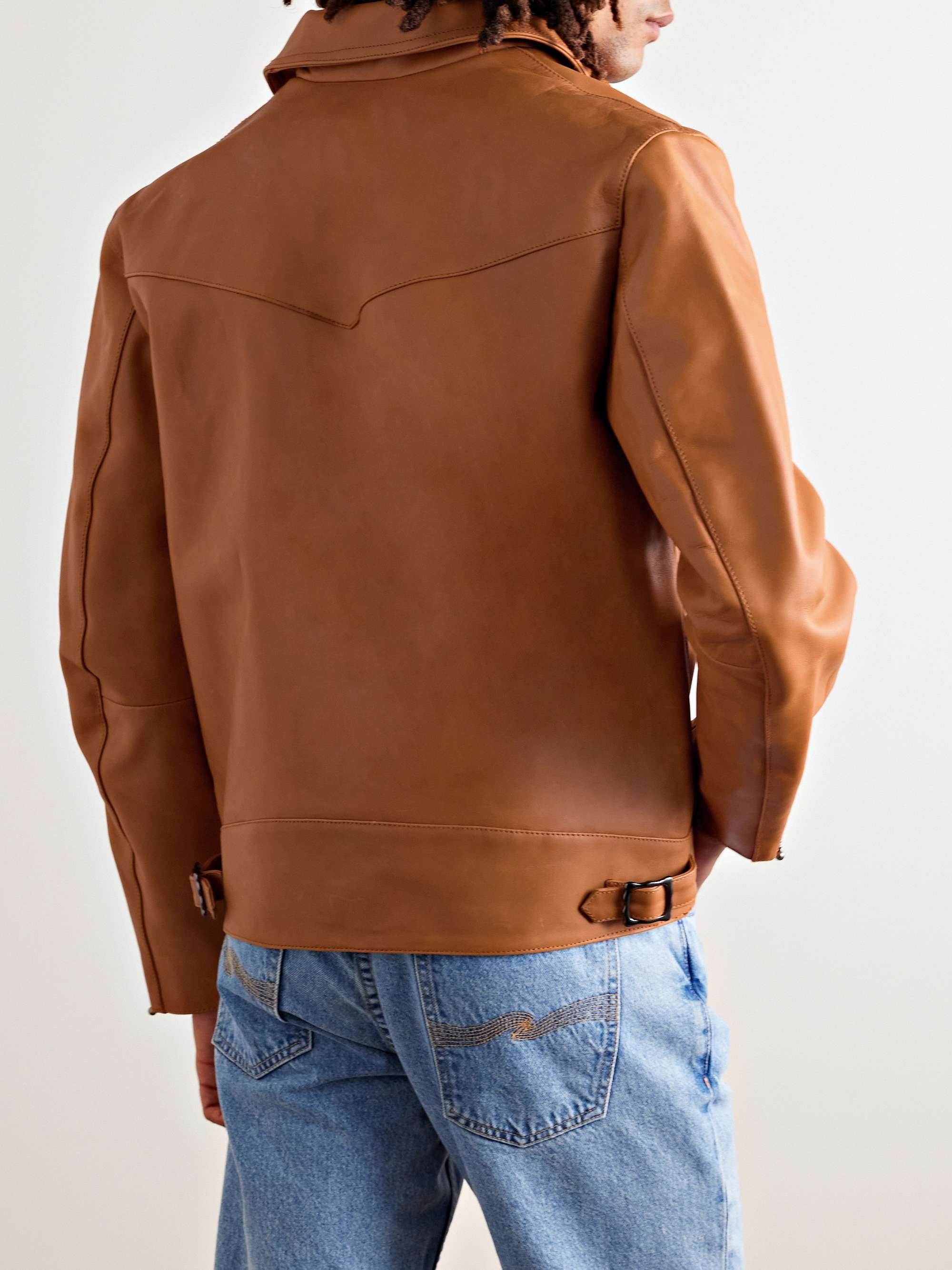 Eddy Slim-Fit Leather Jacket