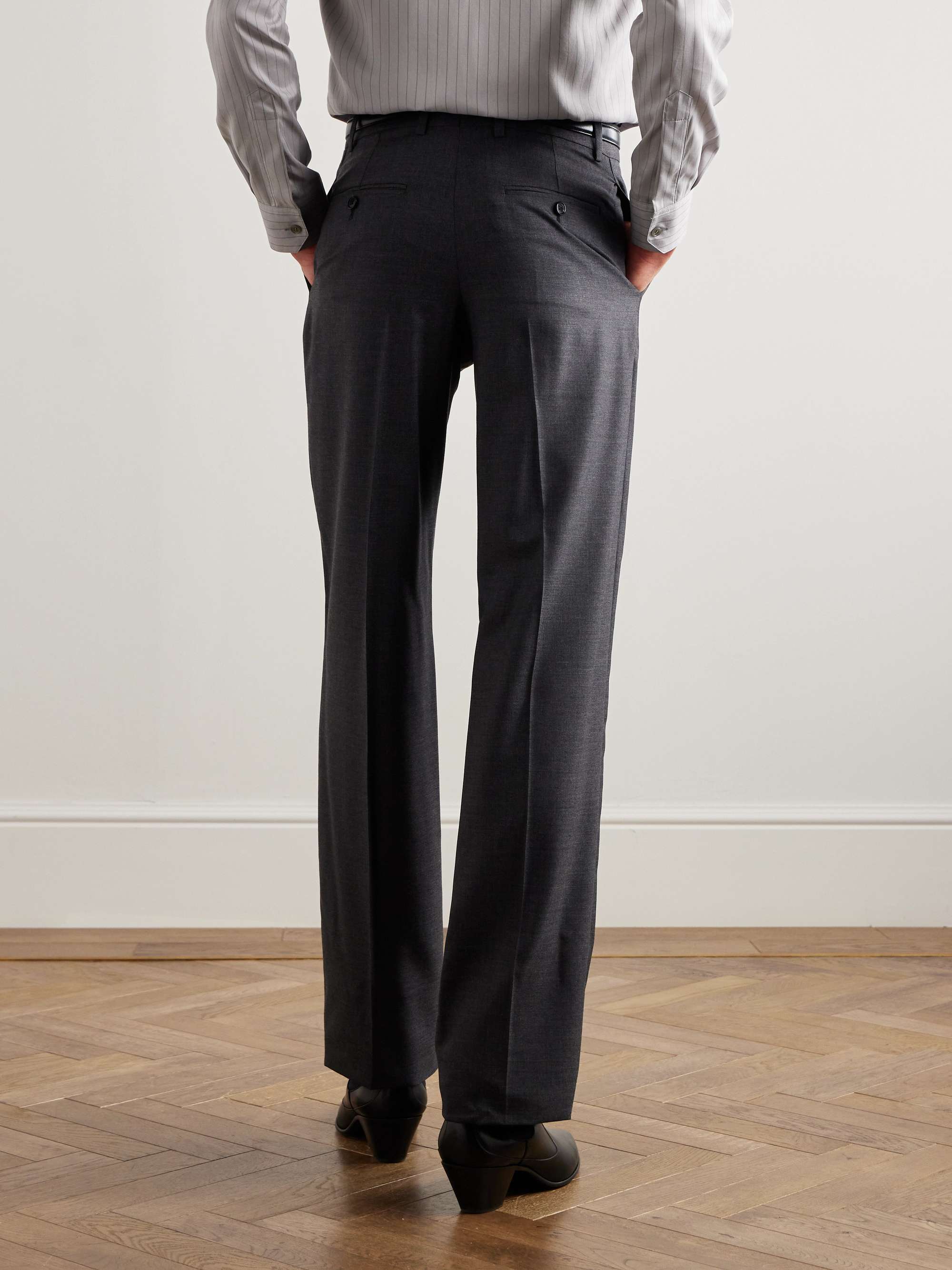 CELINE HOMME Straight-Leg Cashmere Trousers