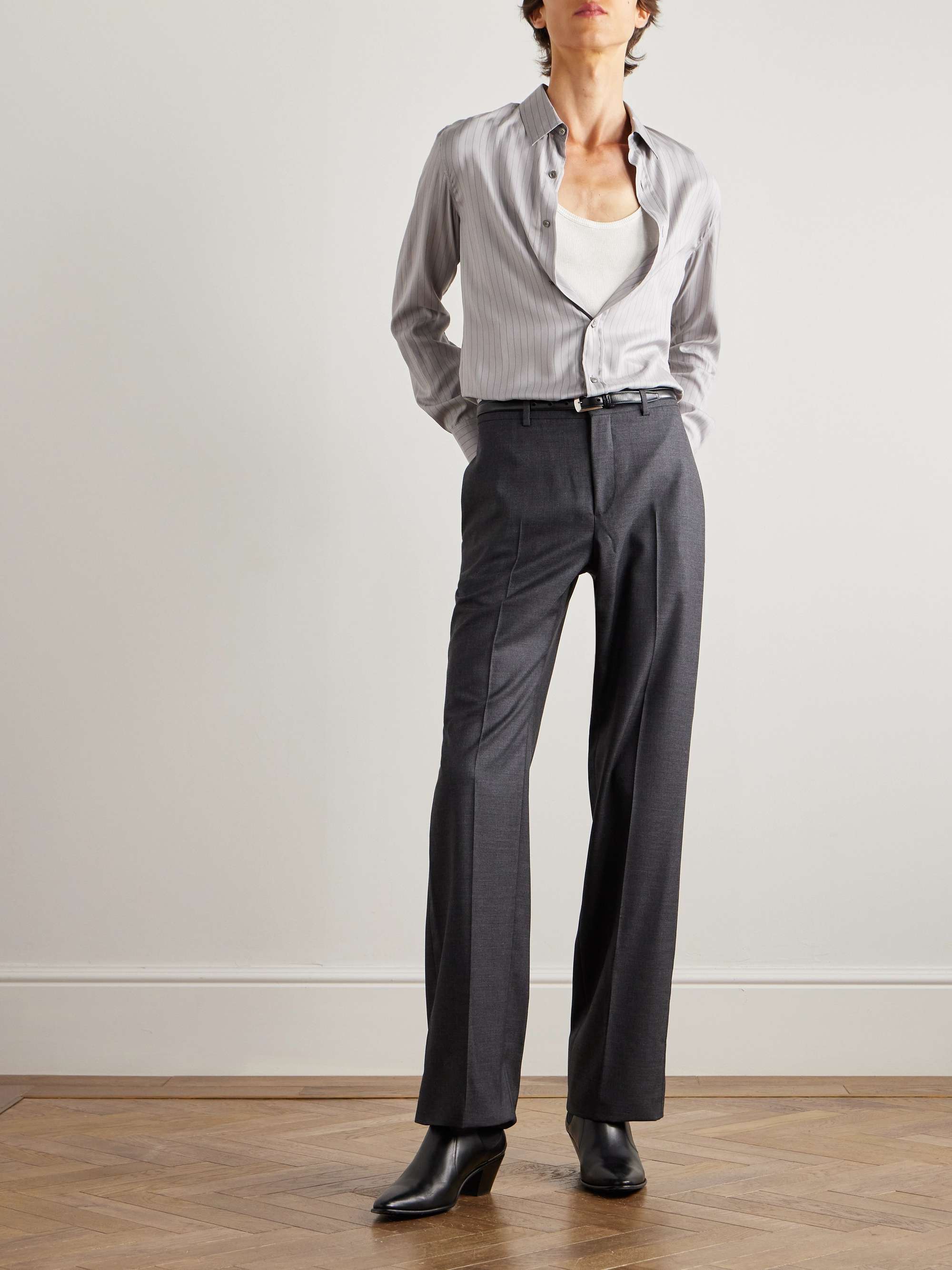 CELINE HOMME Straight-Leg Cashmere Trousers