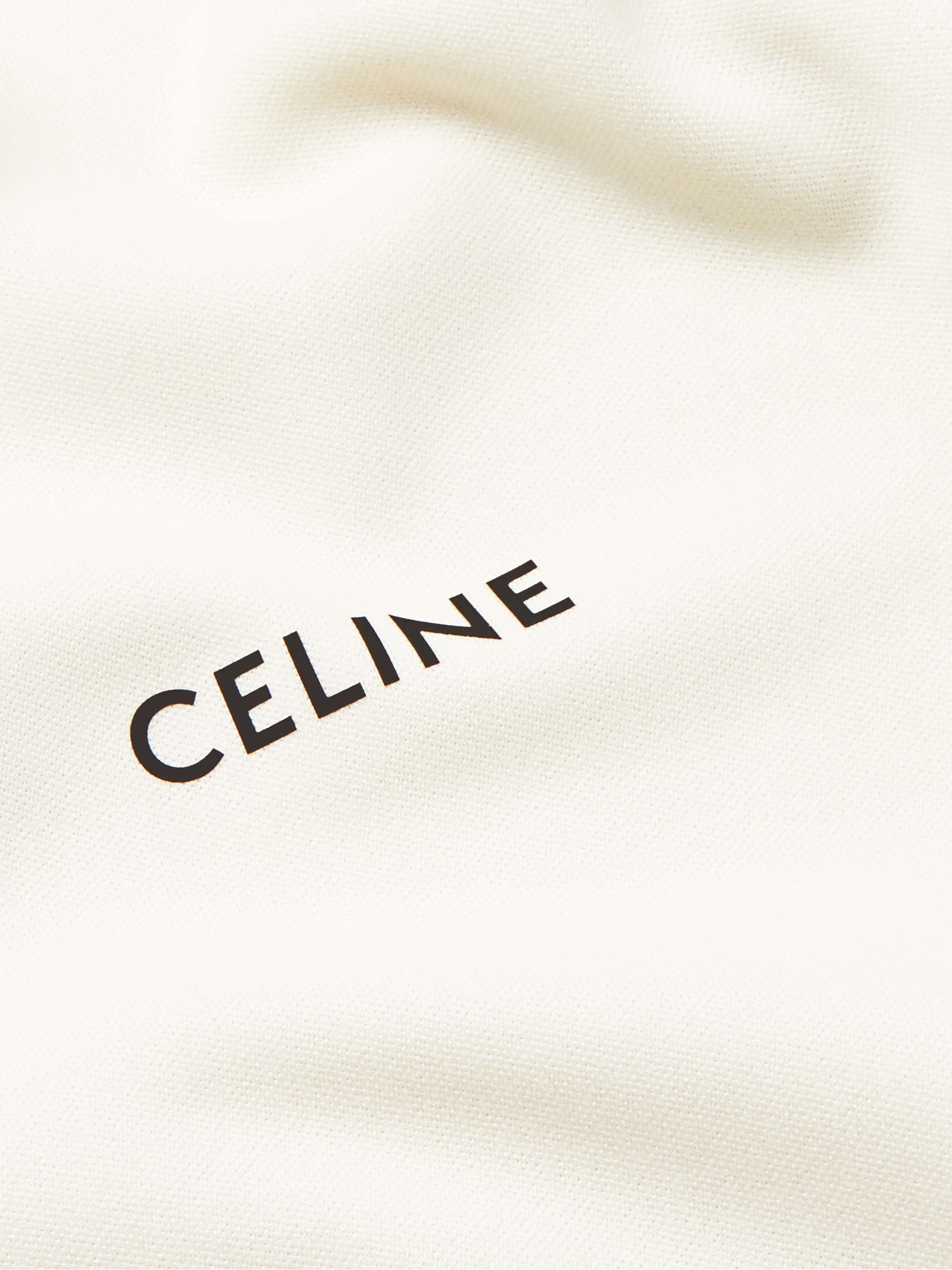 CELINE HOMME Logo-Print Striped Jersey Track Jacket for Men | MR PORTER